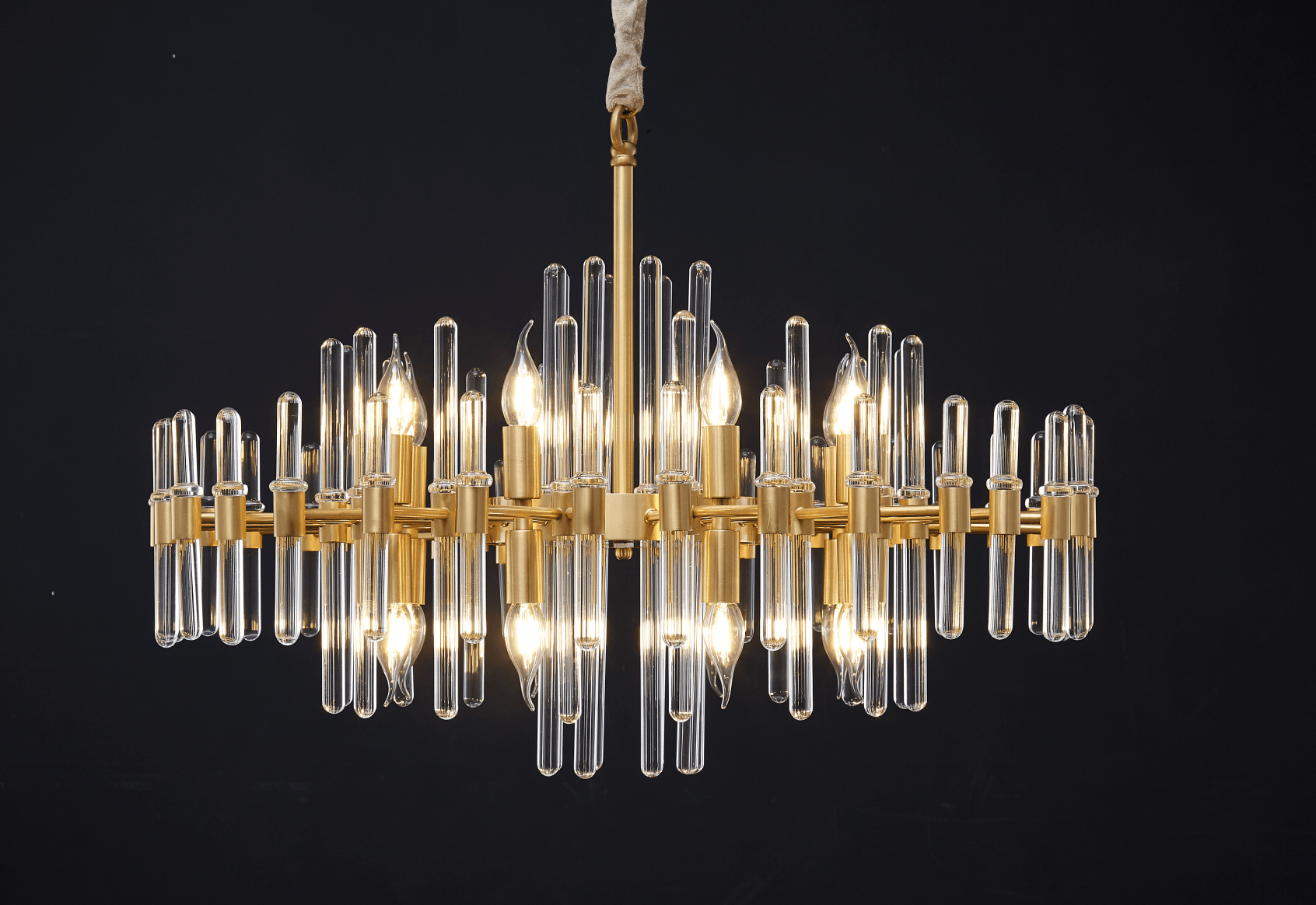 Solara Kronleuchter Antik Messing Sternenexplosion-Letslighting