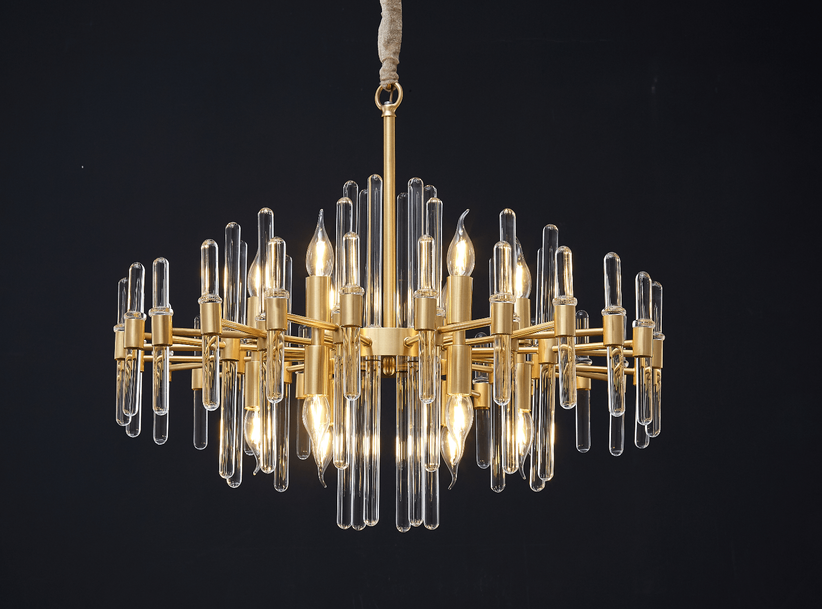 Solara Kronleuchter Antik Messing Sternenexplosion-Letslighting