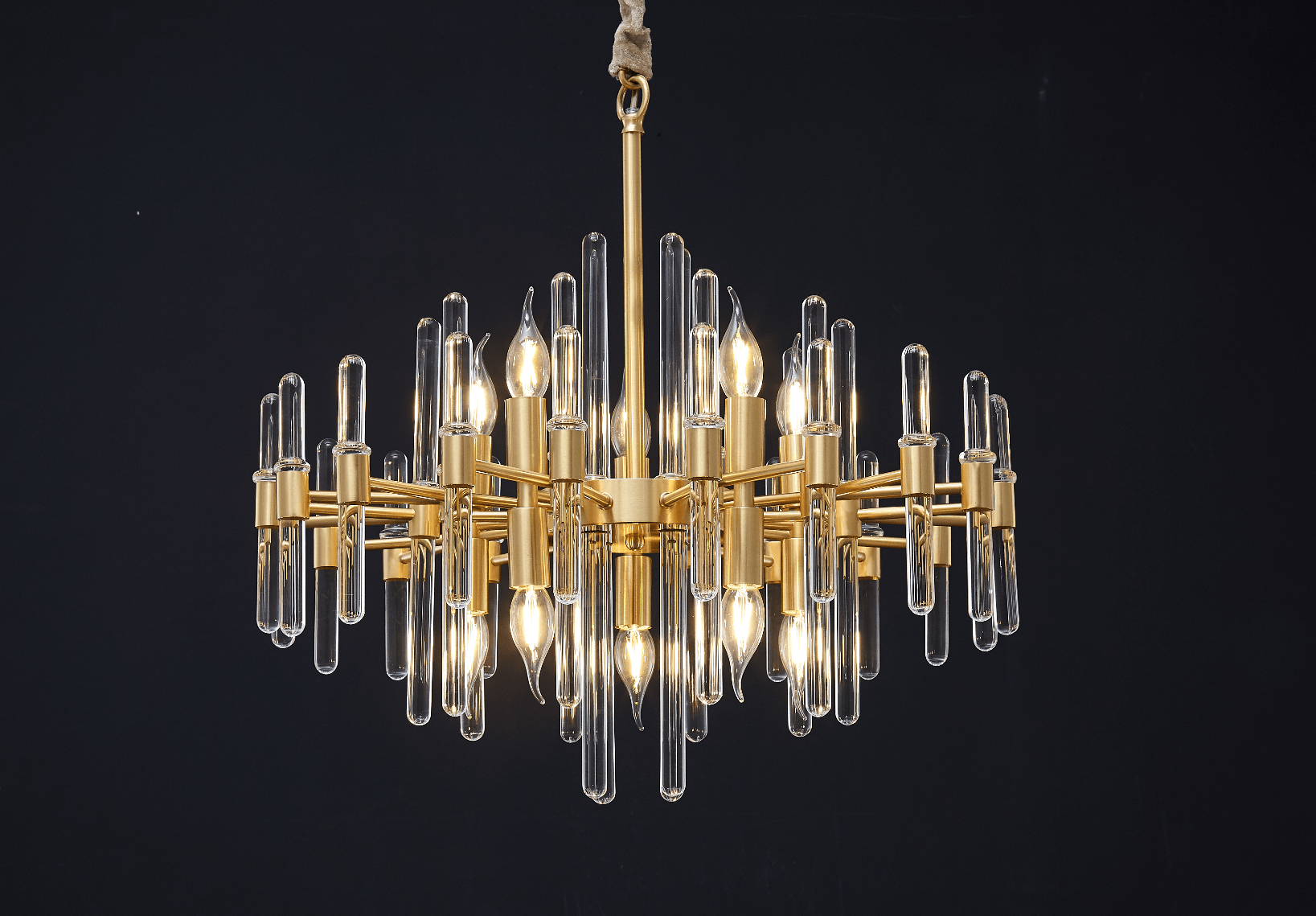 Solara Kronleuchter Antik Messing Sternenexplosion-Letslighting