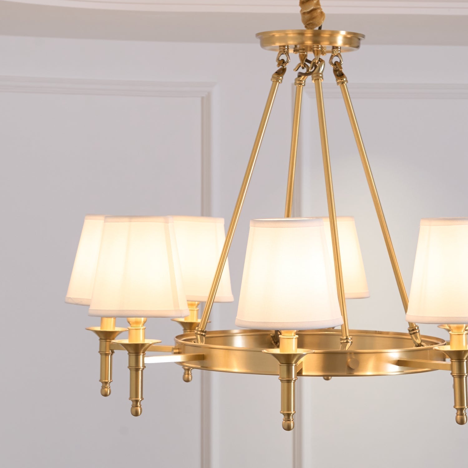 Antique Brass Chandelier - Blowlighting