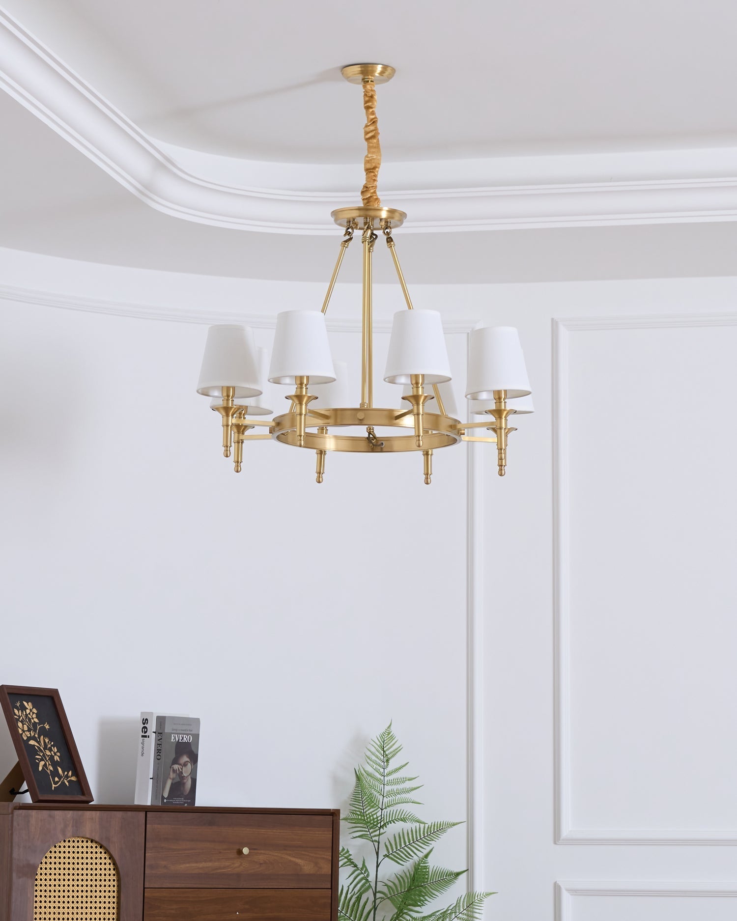 Antique Brass Chandelier - Blowlighting