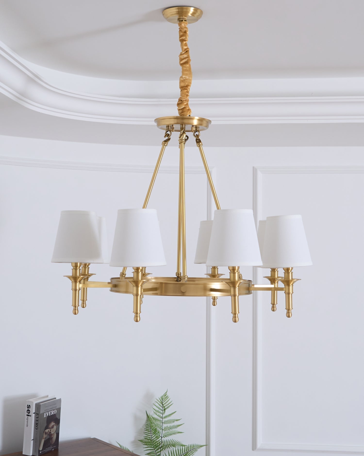Antique Brass Chandelier - Blowlighting