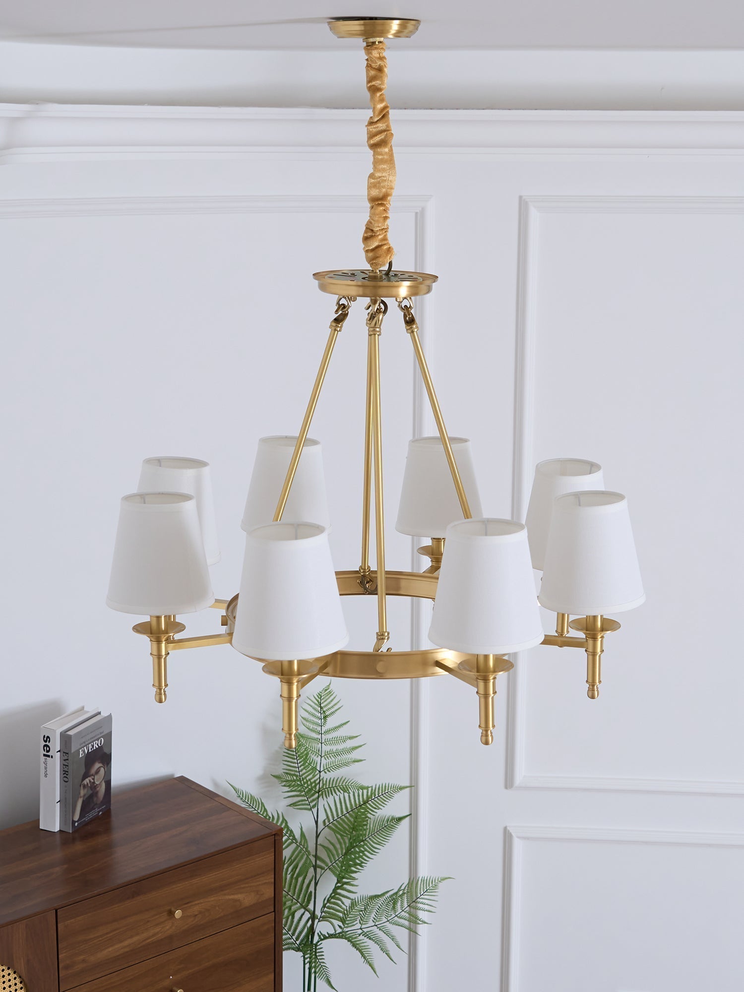 Antique Brass Chandelier - Blowlighting