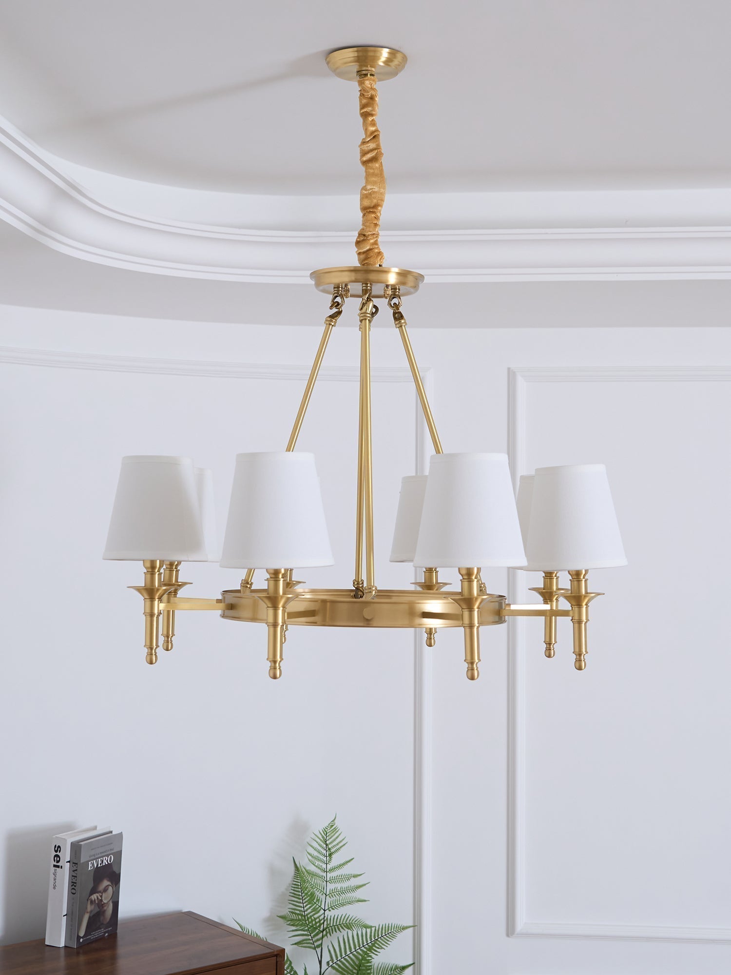 Antique Brass Chandelier - Blowlighting