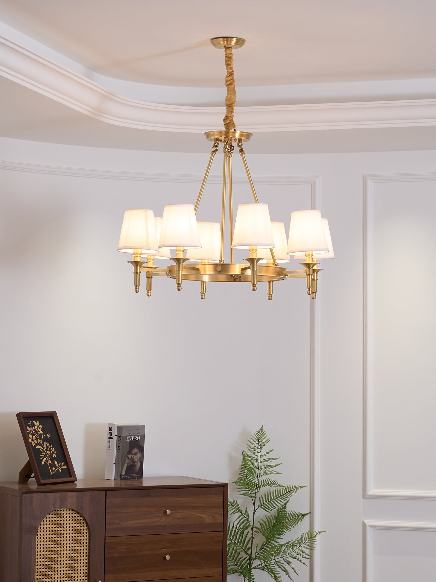 Antique Brass Chandelier - Blowlighting