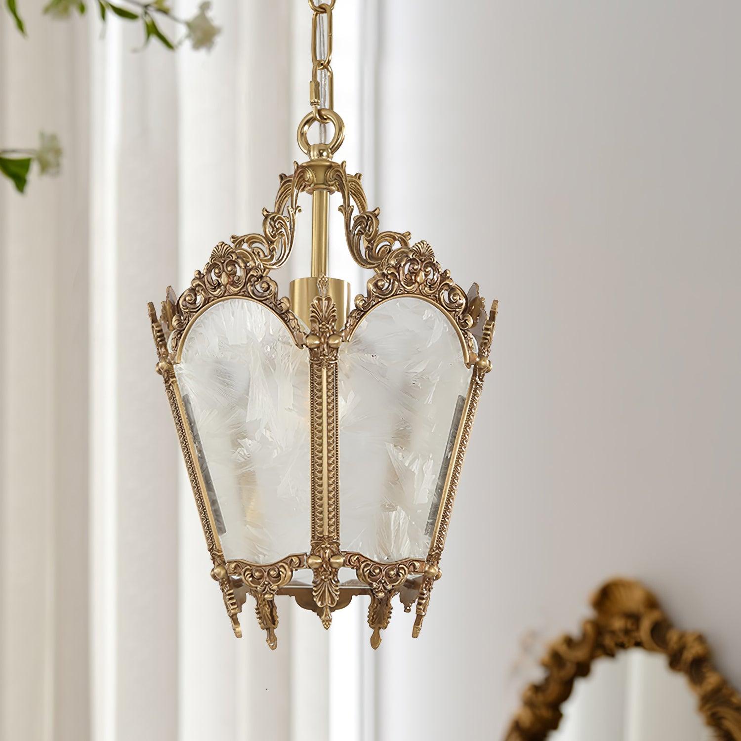 Lustra Pendelleuchte Messing Empire Antik Elegant-Letslighting