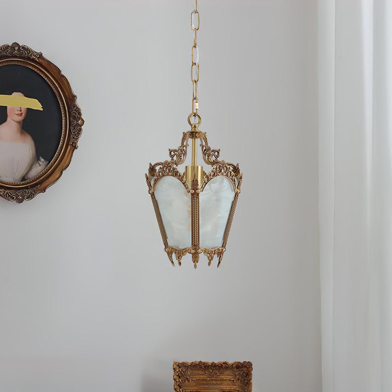 Lustra Pendelleuchte Messing Empire Antik Elegant-Letslighting