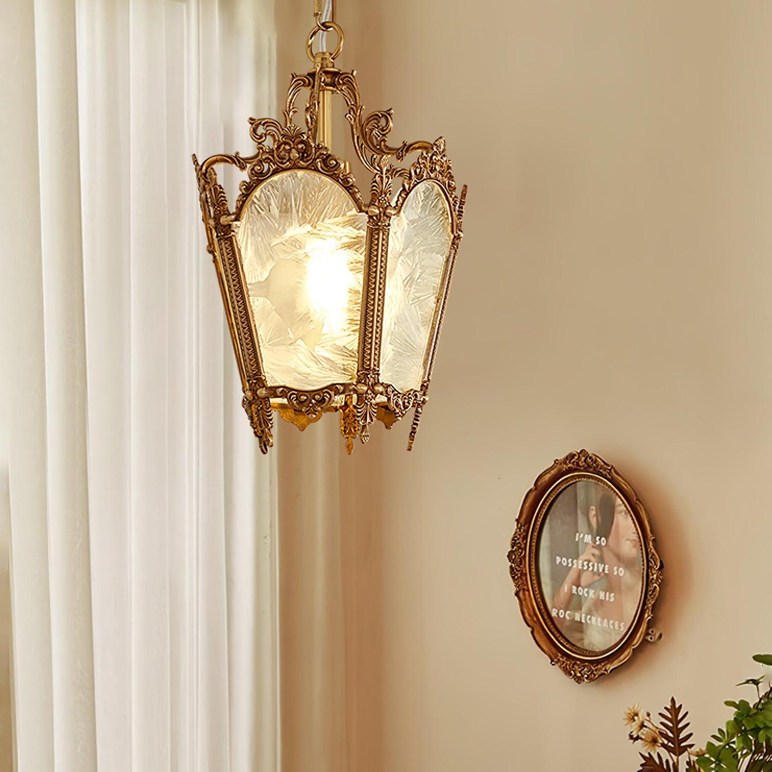 Lustra Pendelleuchte Messing Empire Antik Elegant-Letslighting
