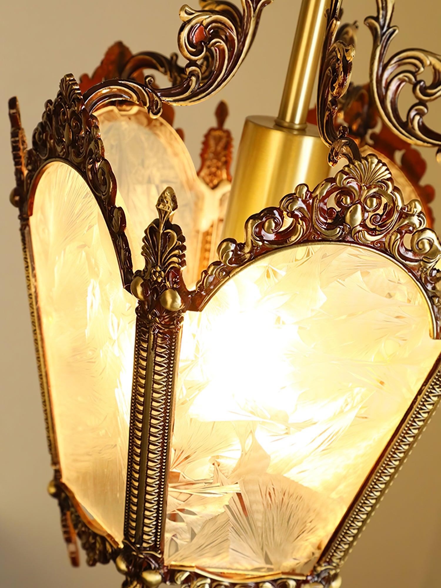 Lustra Pendelleuchte Messing Empire Antik Elegant-Letslighting
