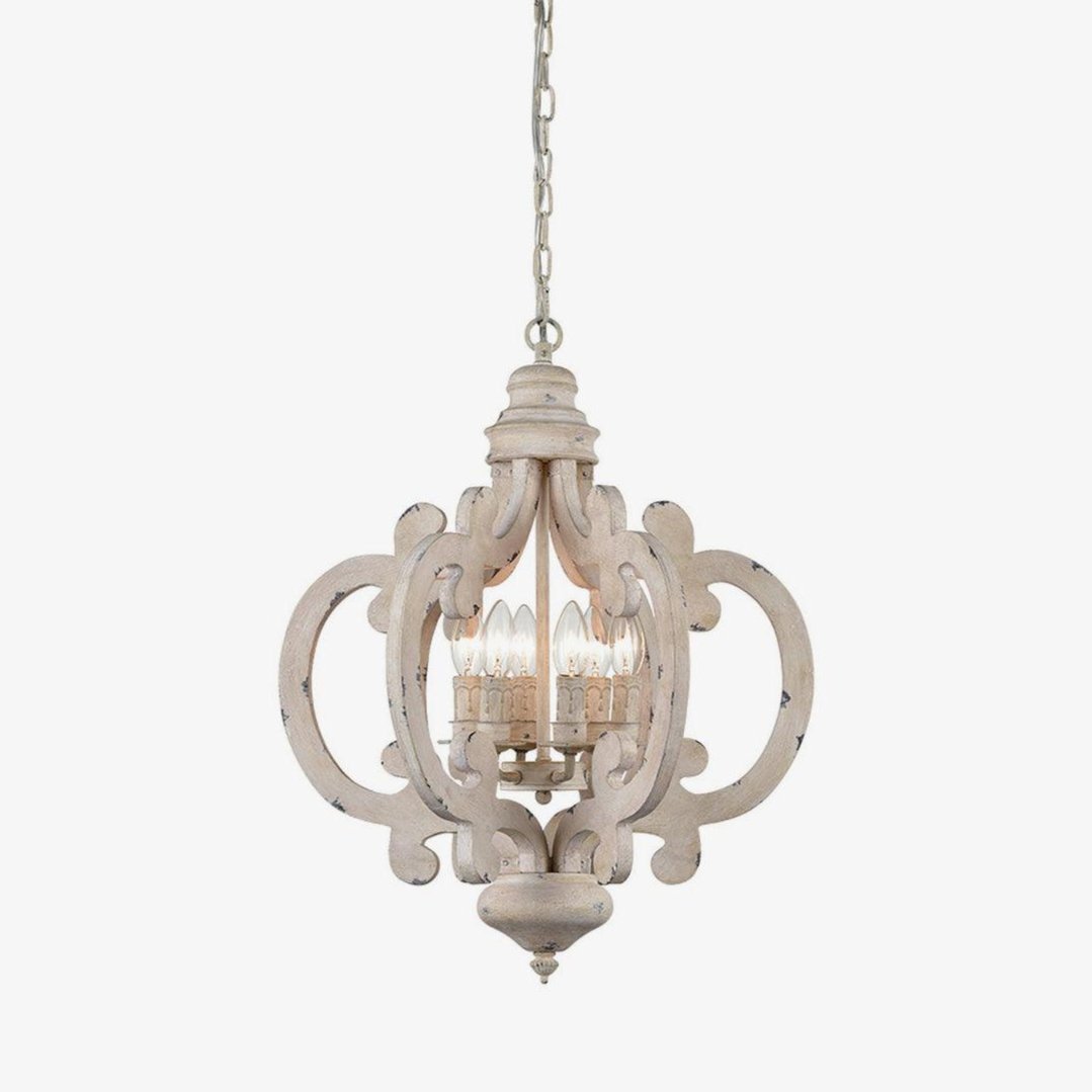Lustra Kronleuchter Holz Vintage-Letslighting
