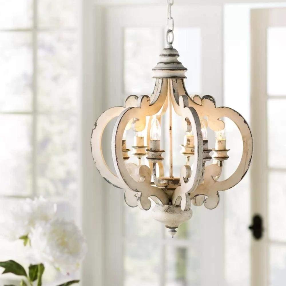 Lustra Kronleuchter Holz Vintage-Letslighting
