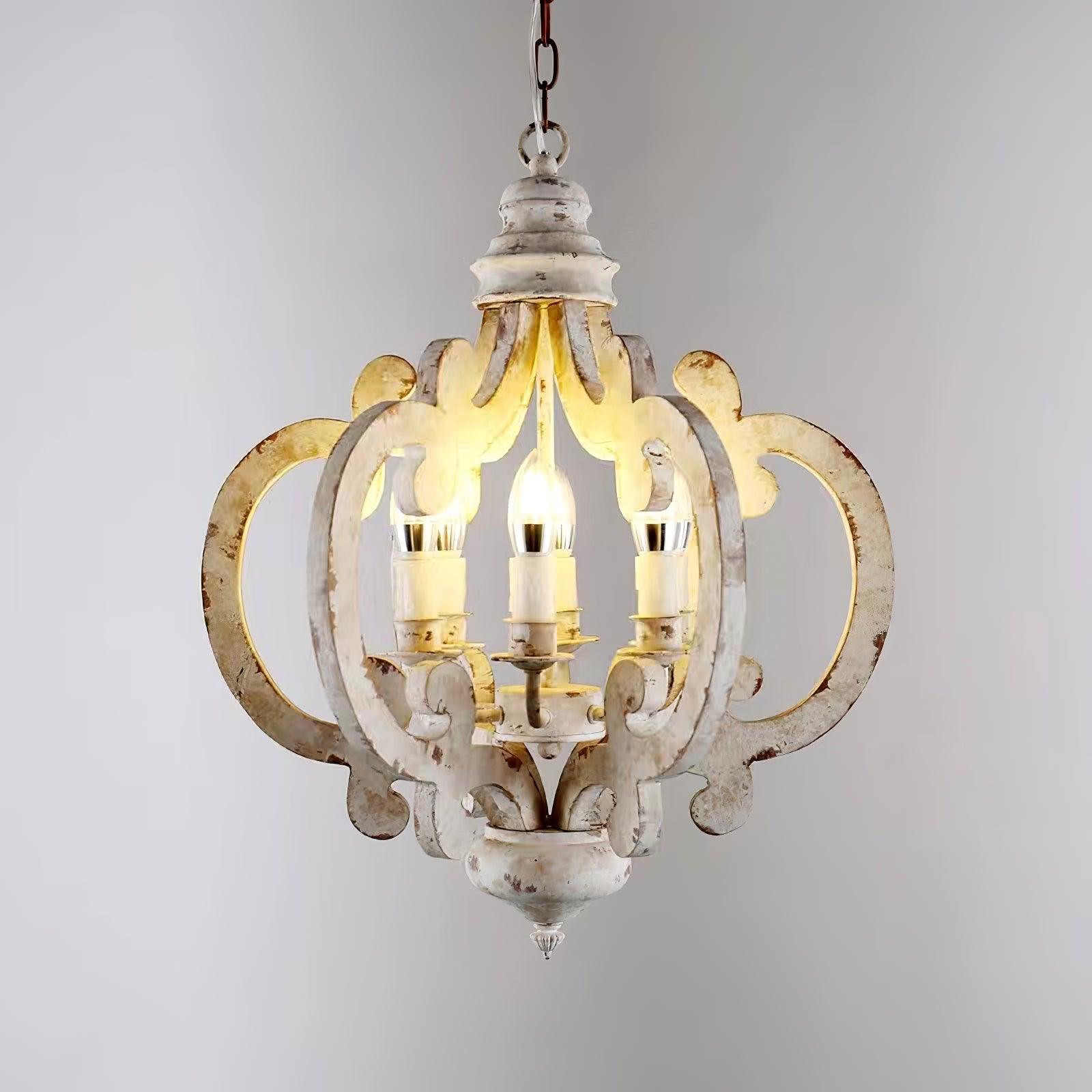 Lustra Kronleuchter Holz Vintage-Letslighting