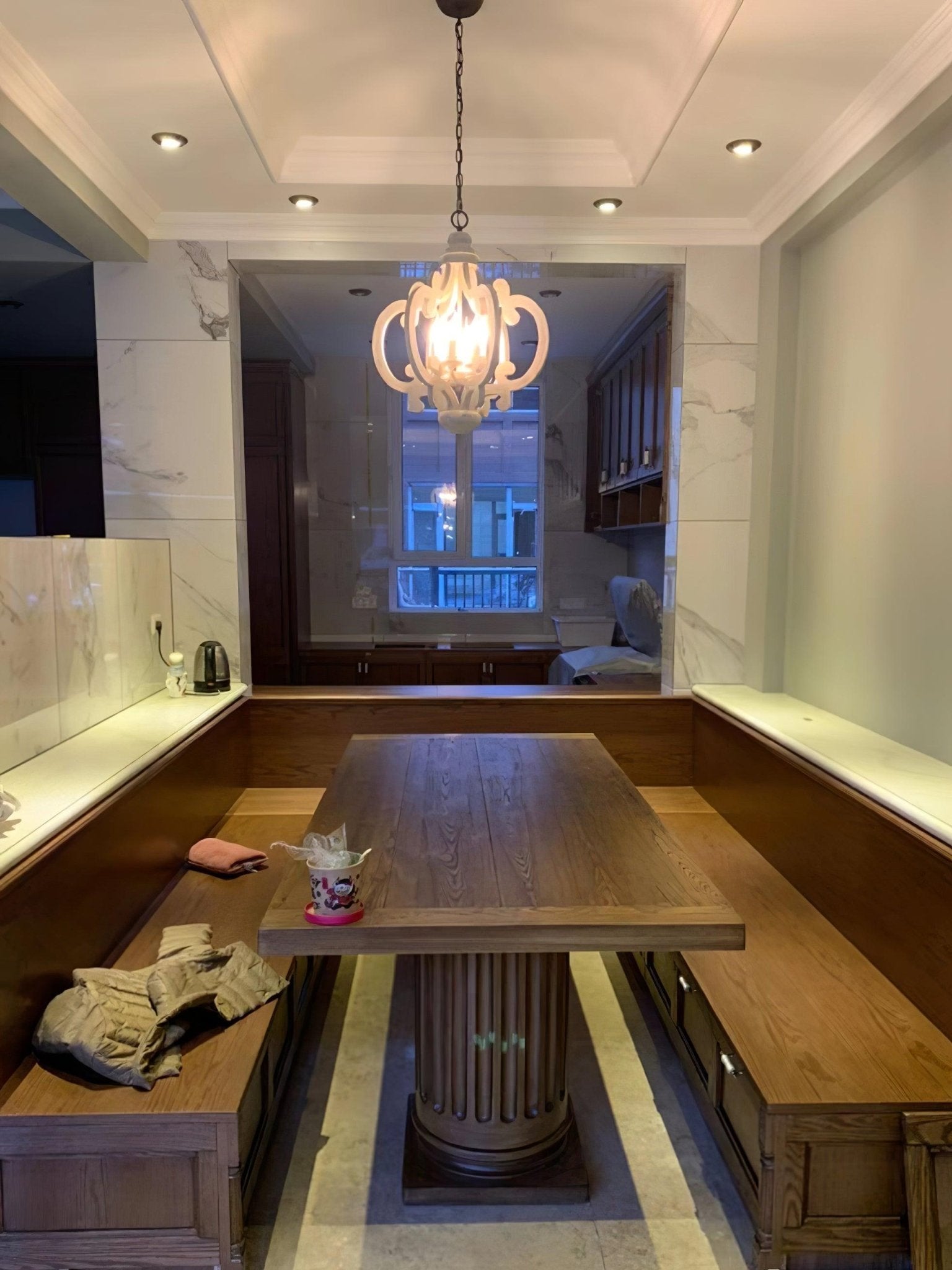 Lustra Kronleuchter Holz Vintage-Letslighting