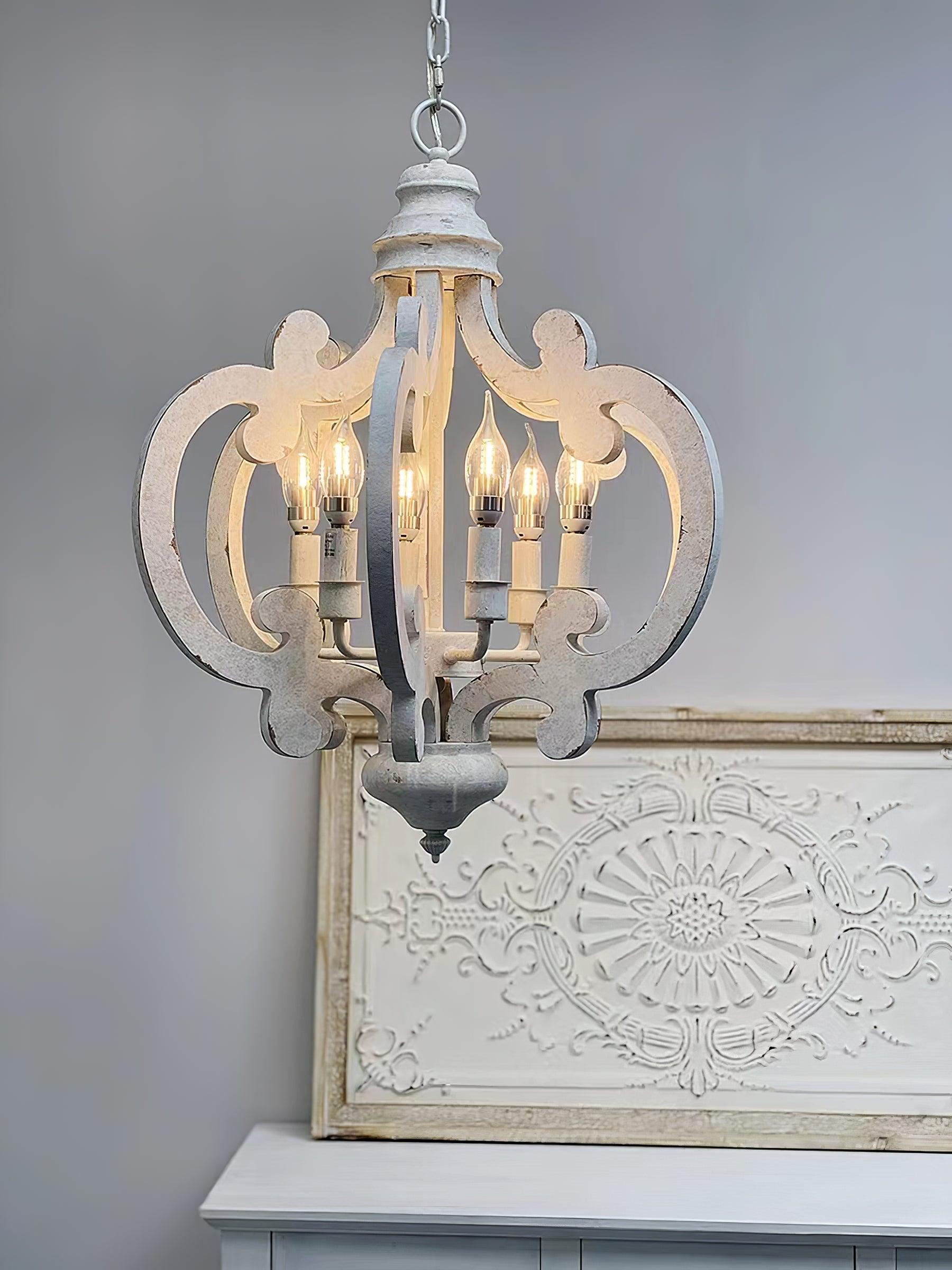 Lustra Kronleuchter Holz Vintage-Letslighting