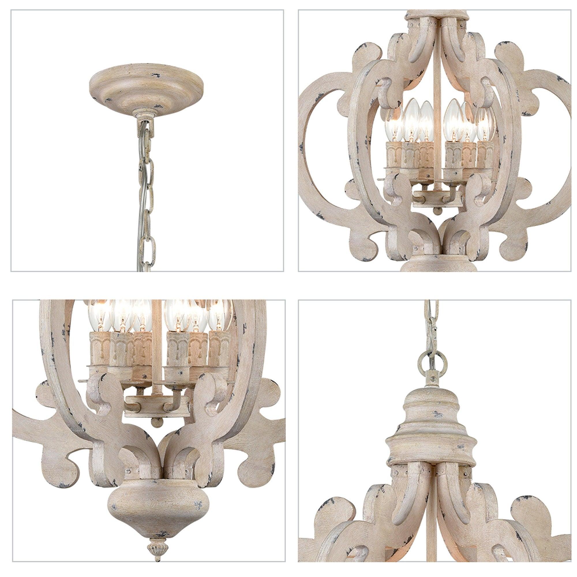 Lustra Kronleuchter Holz Vintage-Letslighting
