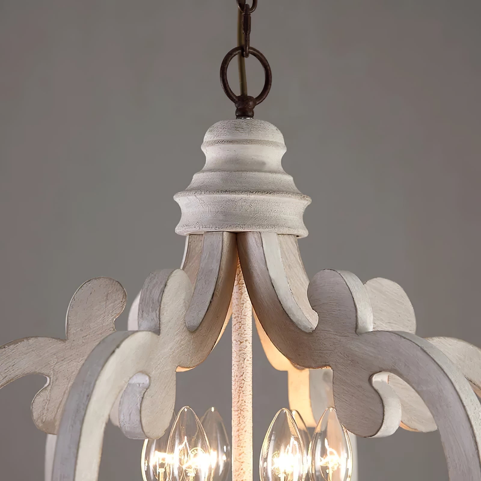 Lustra Kronleuchter Holz Vintage-Letslighting