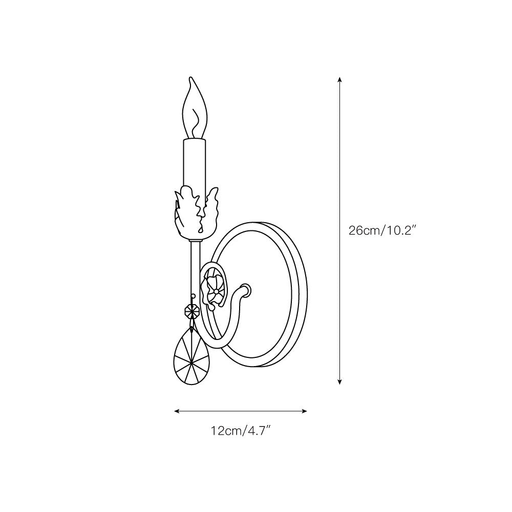 Mjolkuvyn Minimalistische Kristall-Wandleuchte-Letslighting