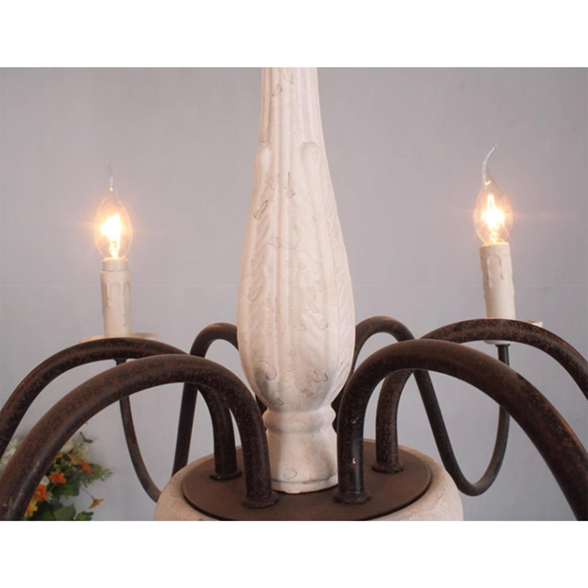 Ljomuvyi Traditioneller Rustikaler Holz-Kronleuchter-Letslighting