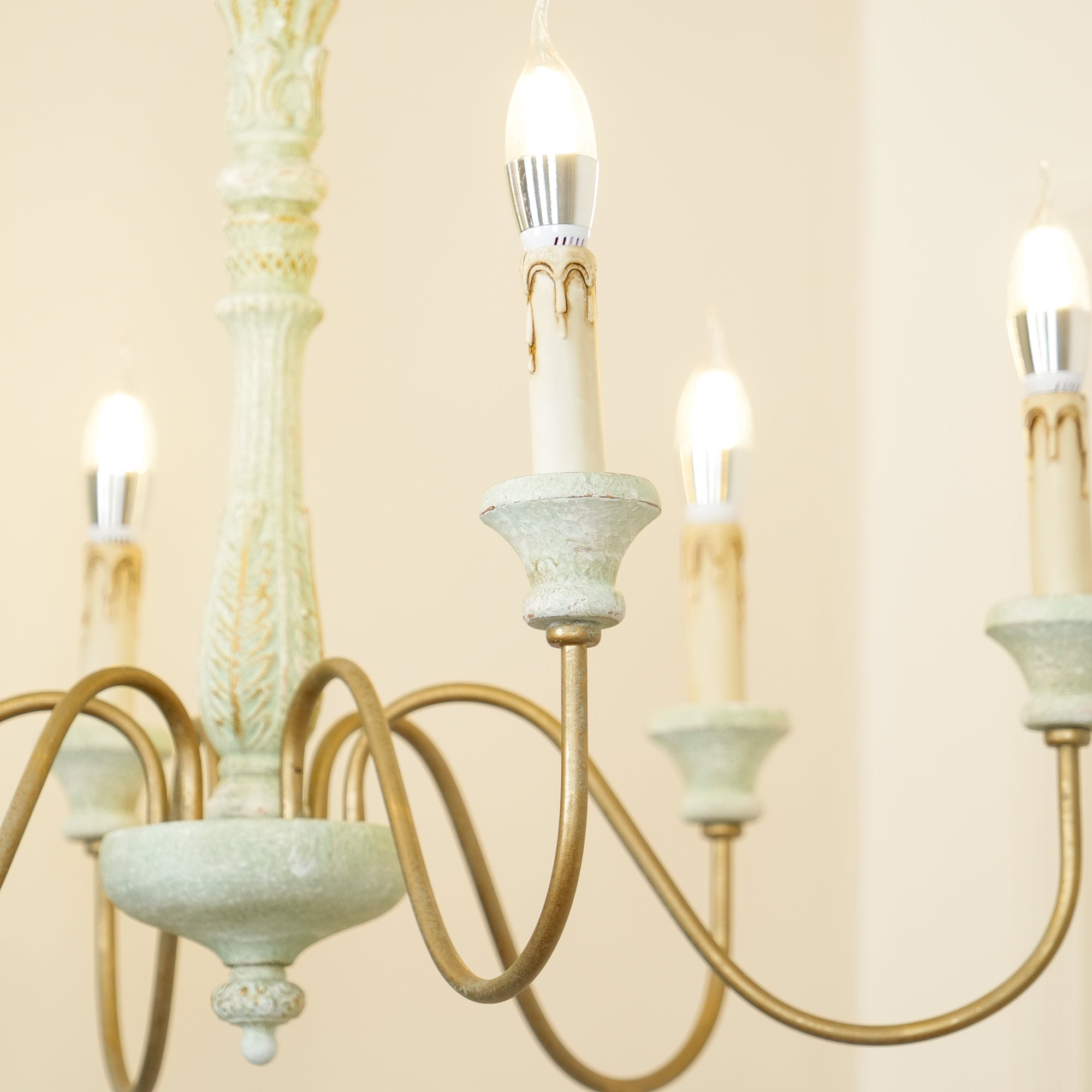 Ljomuvyi Traditioneller Rustikaler Holz-Kronleuchter-Letslighting
