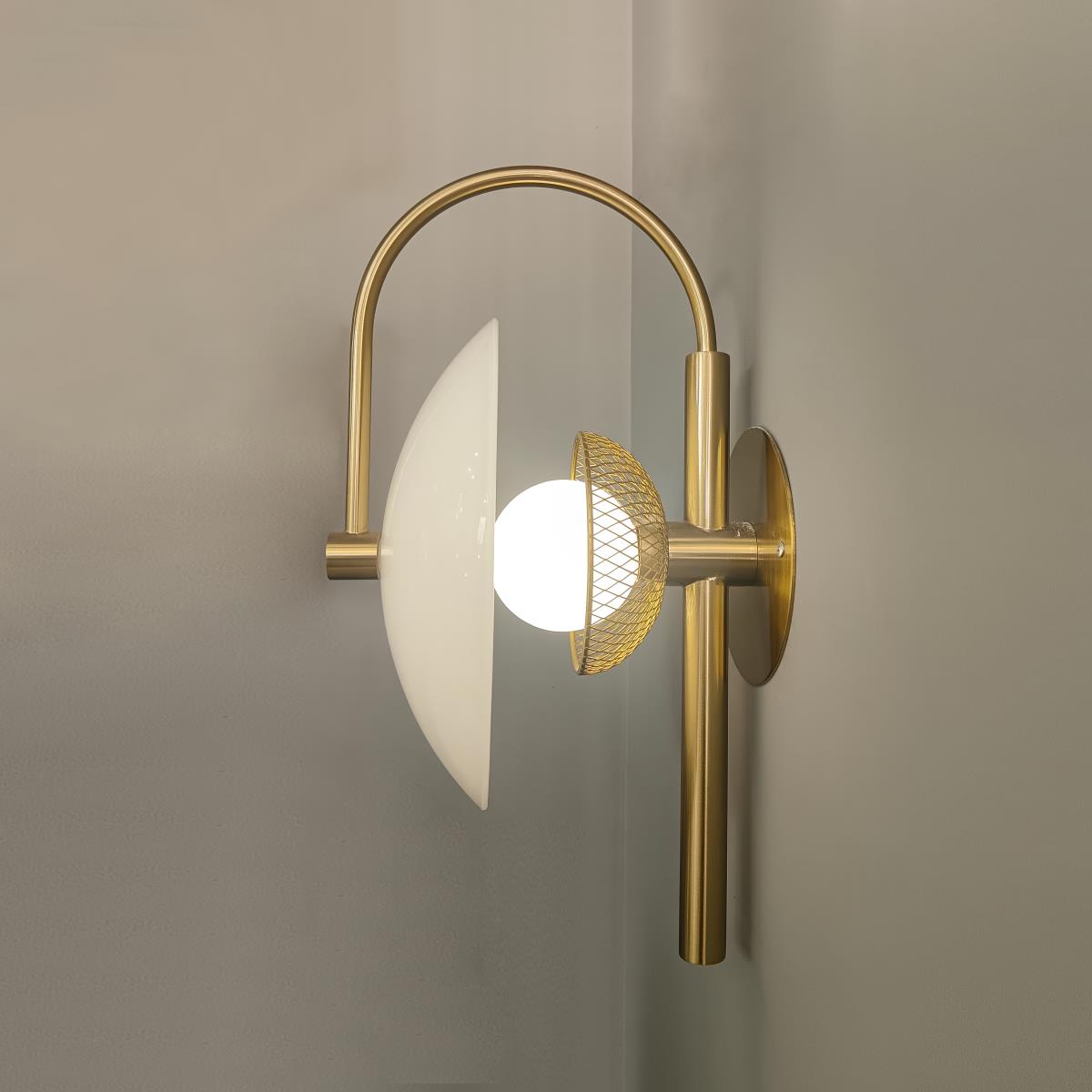 Norduvyn Minimalistische Glas-Wandleuchte-Letslighting
