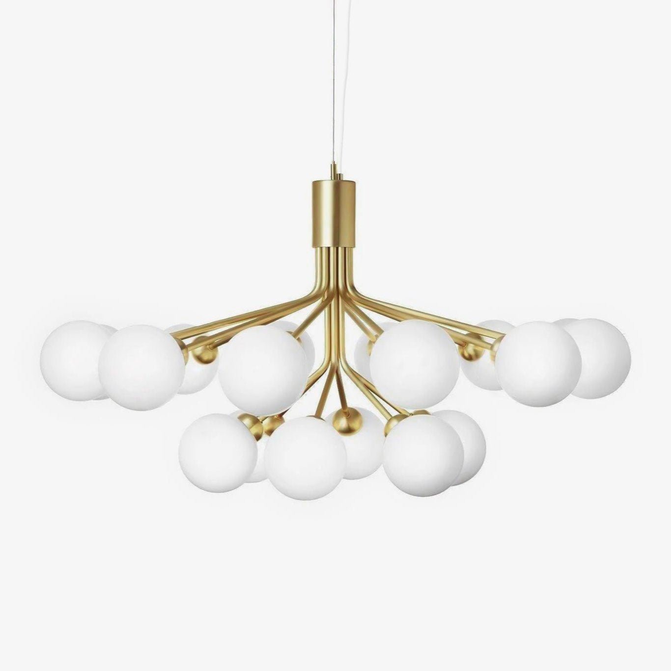 Lustra Pendelleuchte Glaskugel Cluster Messing-Letslighting