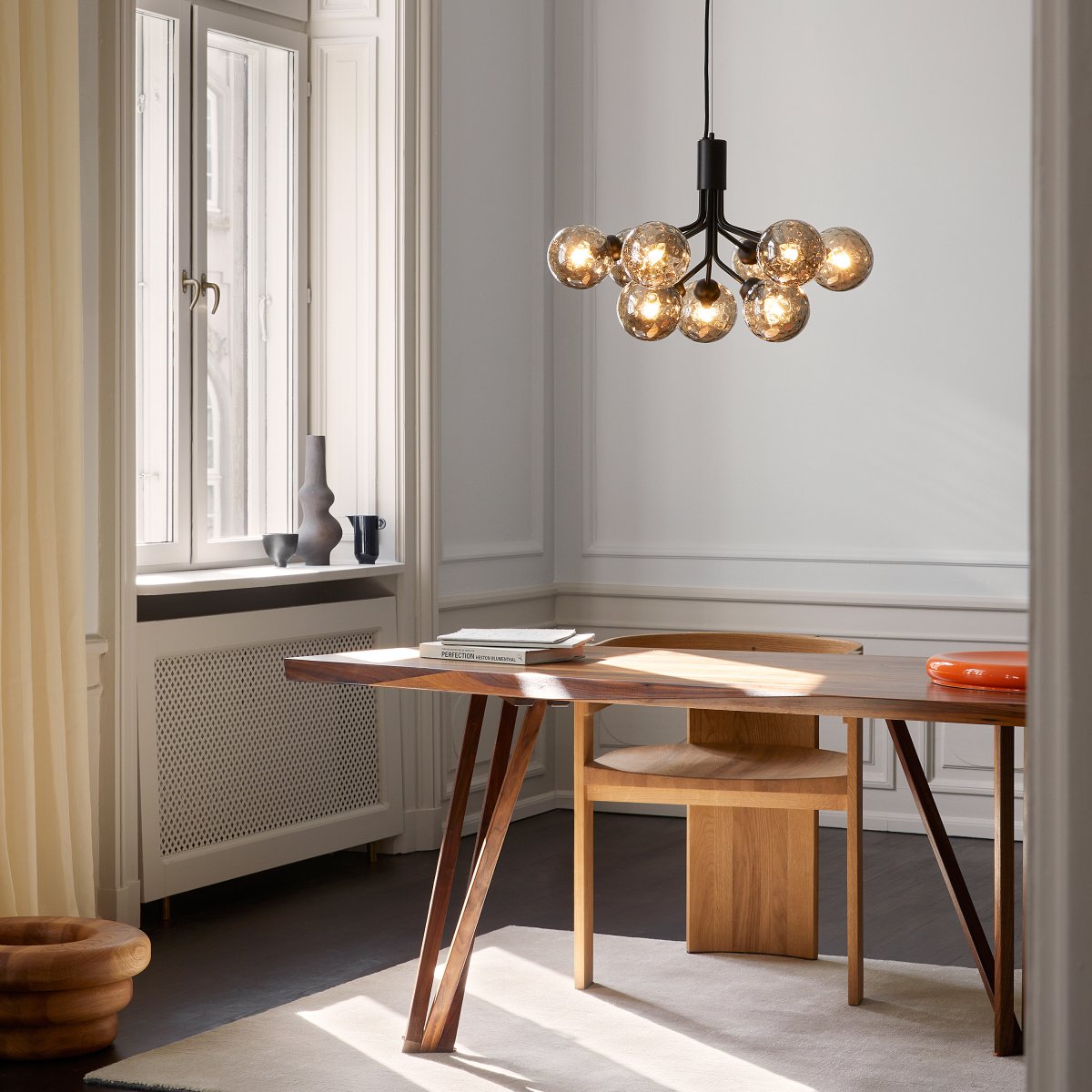Lustra Pendelleuchte Glaskugel Cluster Messing-Letslighting