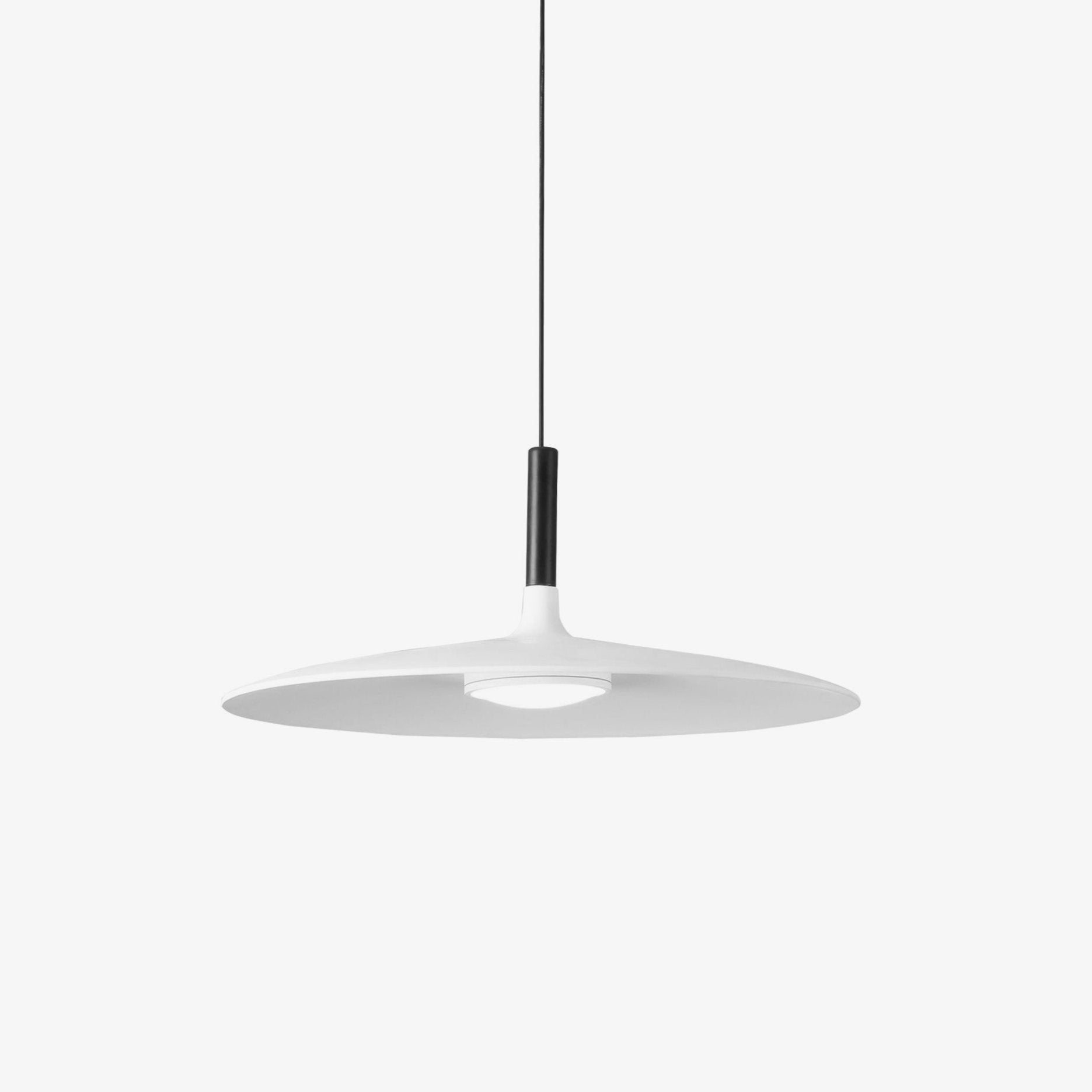 Lustra Pendelleuchte Aluminium Flach Scheibe-Letslighting