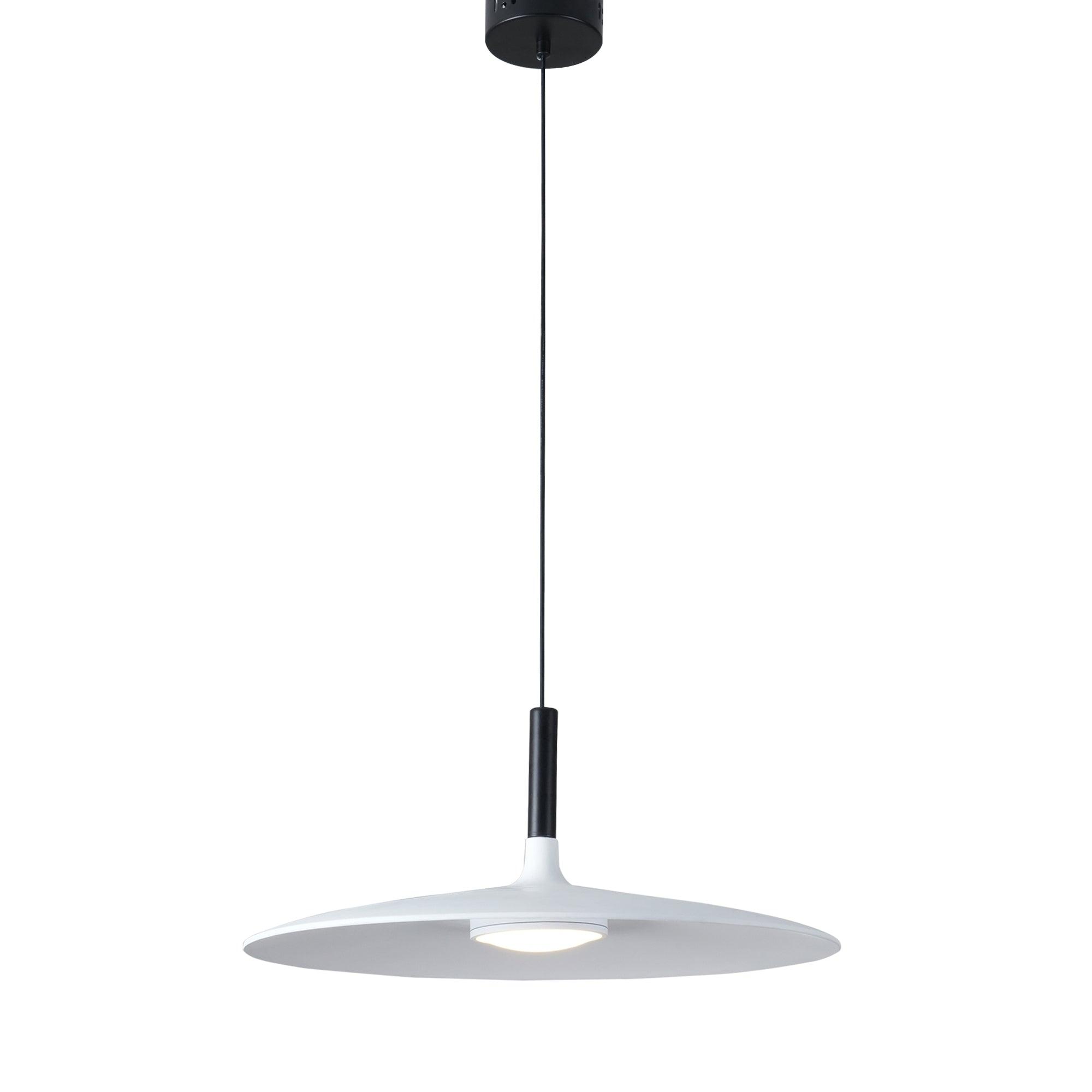 Lustra Pendelleuchte Aluminium Flach Scheibe-Letslighting