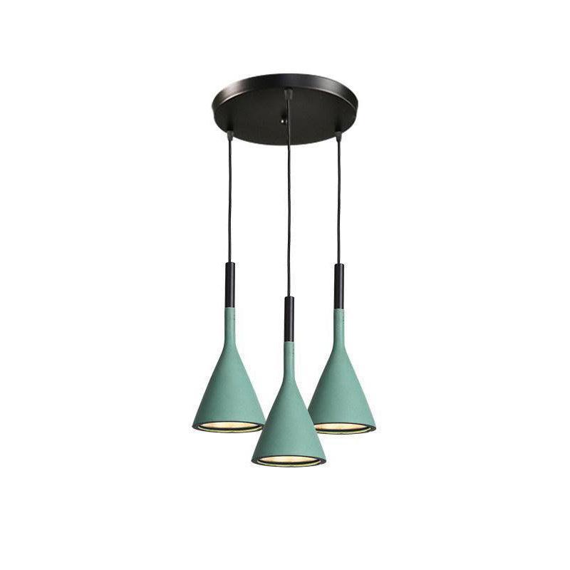 Conical Concrete Pendant Light - Blowlighting