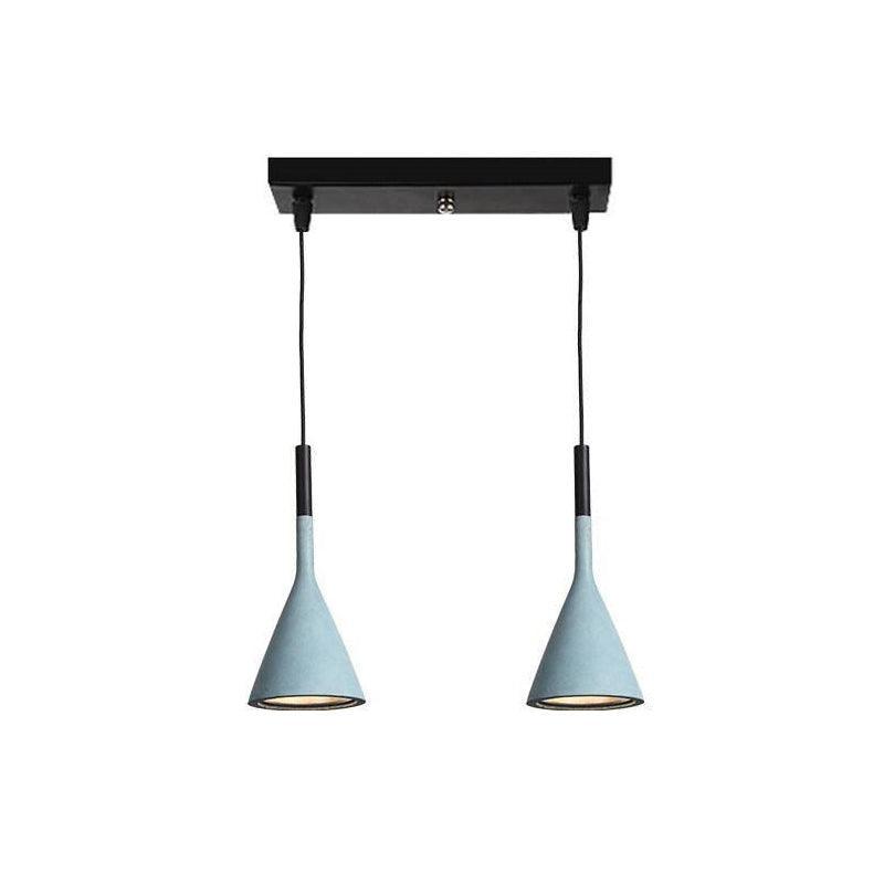 Conical Concrete Pendant Light - Blowlighting
