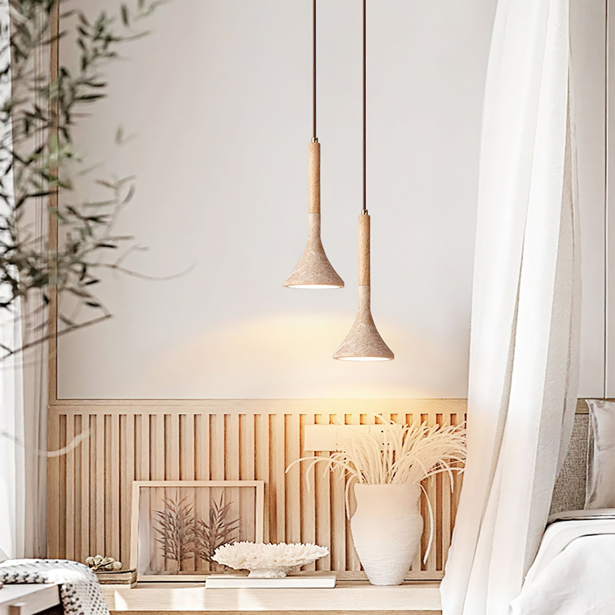 Ilnoren Travertine Pendant Light - Neutralighting