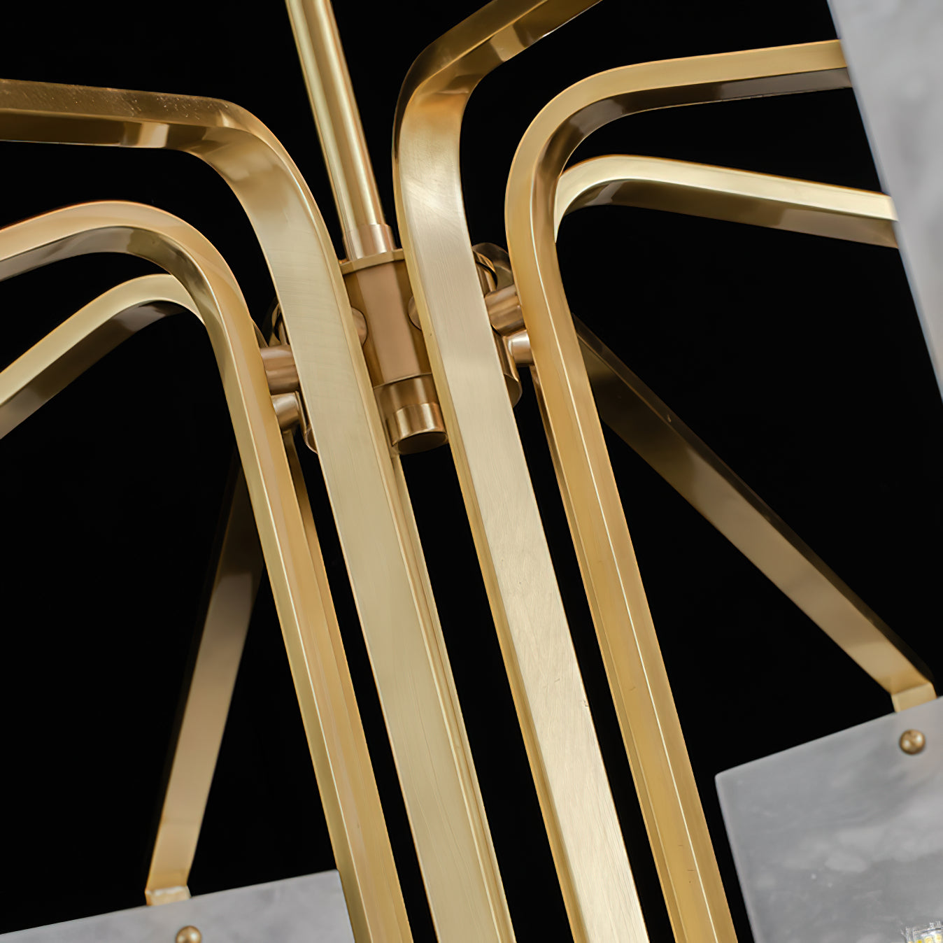 Plotuvys Postmodern Luxury Brass Alabaster Chandelier - Letslighting