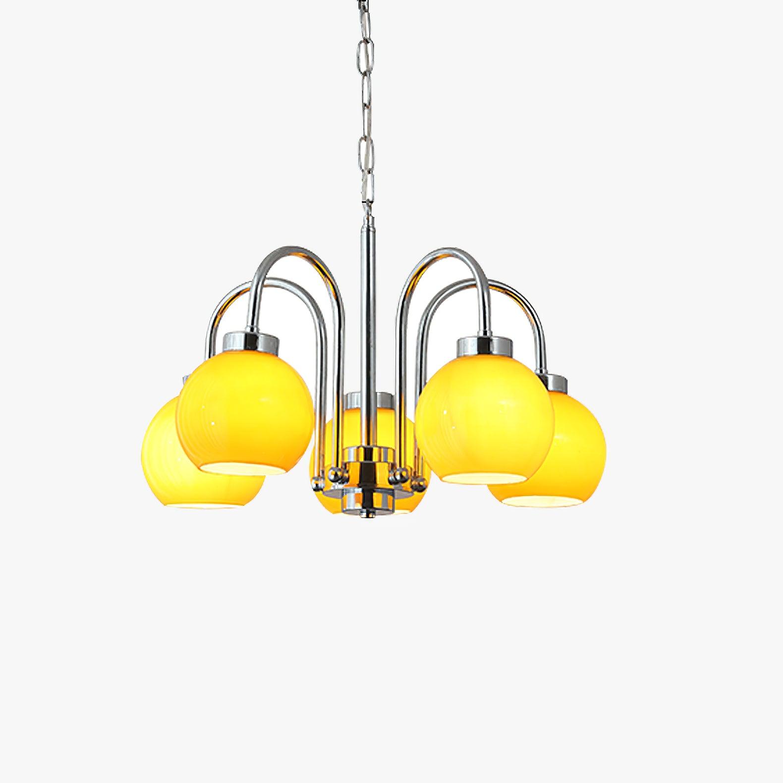Lustra Kronleuchter Gelbe Glaskugeln-Letslighting