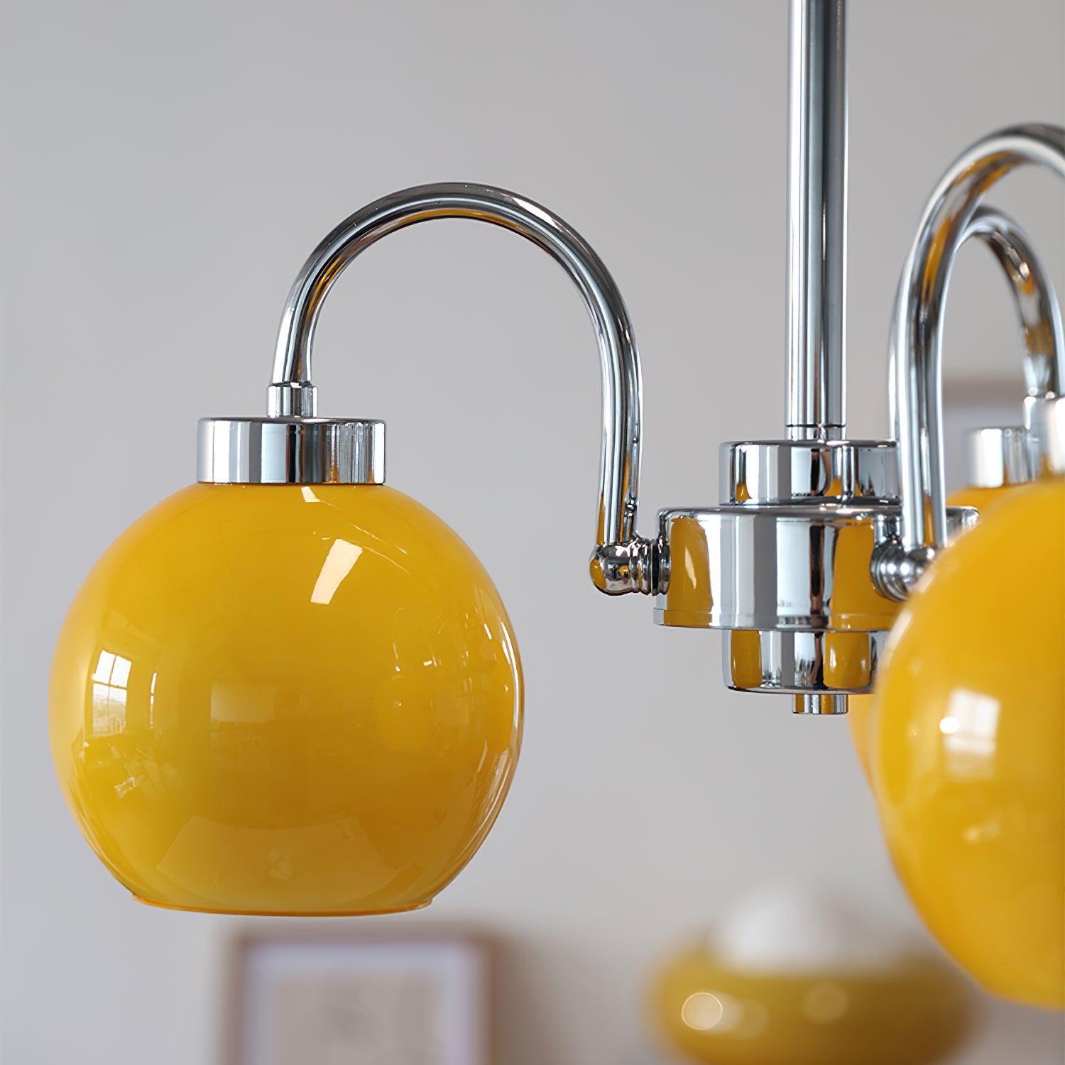 Lustra Kronleuchter Gelbe Glaskugeln-Letslighting