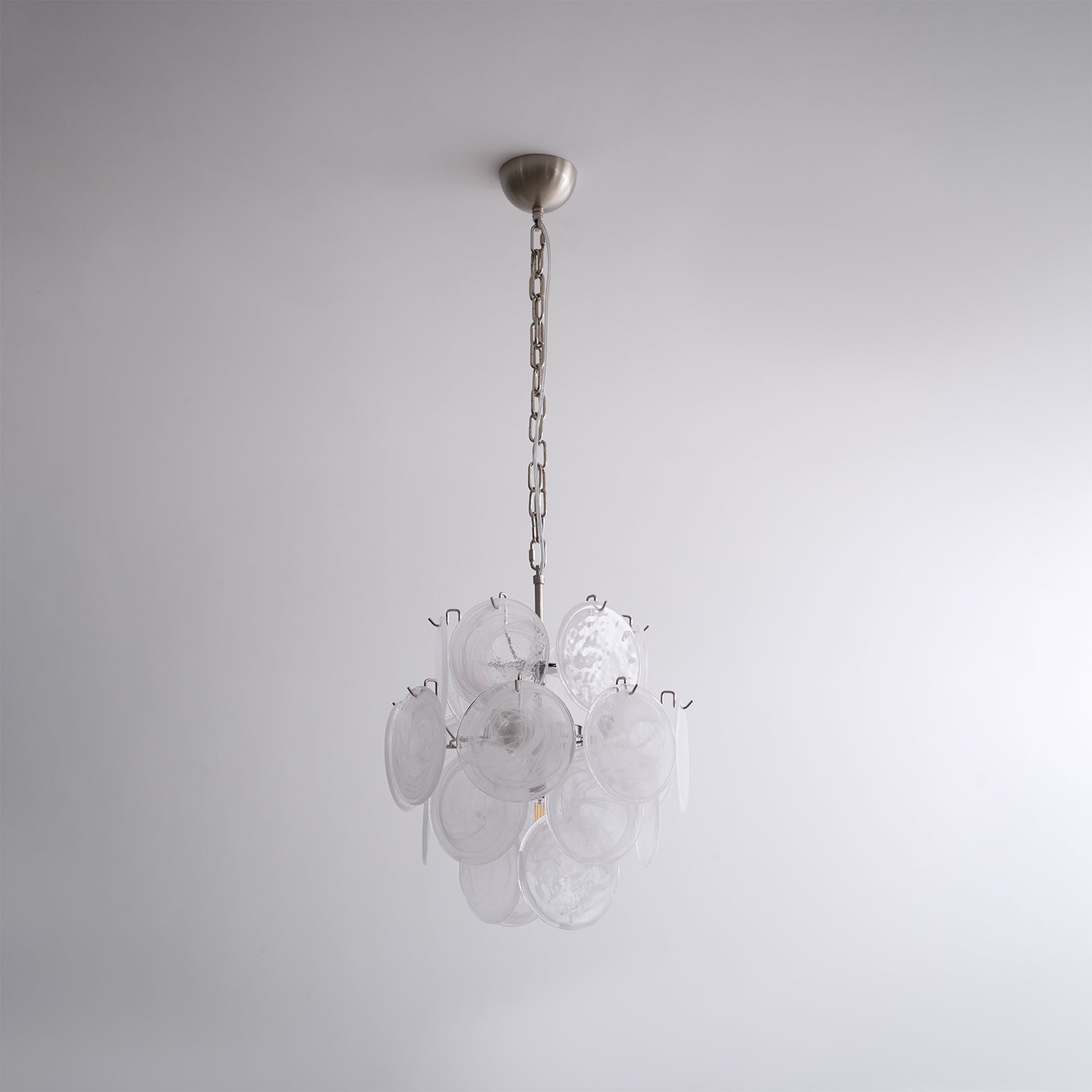 Aurora Chandelier Apricot Murano Glass Disc Layered Artistic - Neutralighting