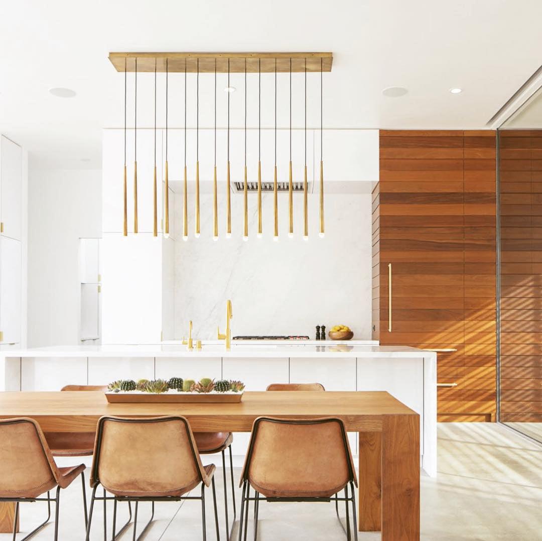 Chandelier with Polished Brass and Crystal Shades Minimalist - Letslighting