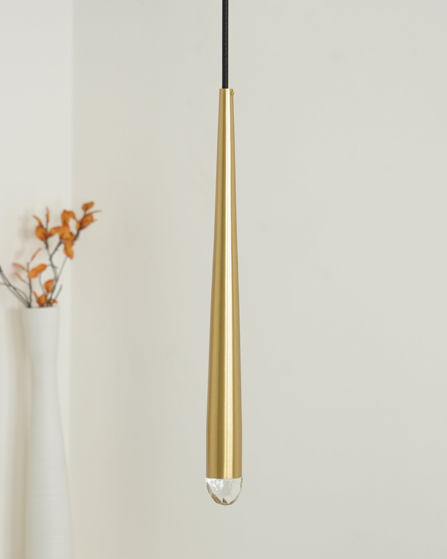 Chandelier Crystal Shade Brass Blackened Silver Luxe Staircase - Letslighting