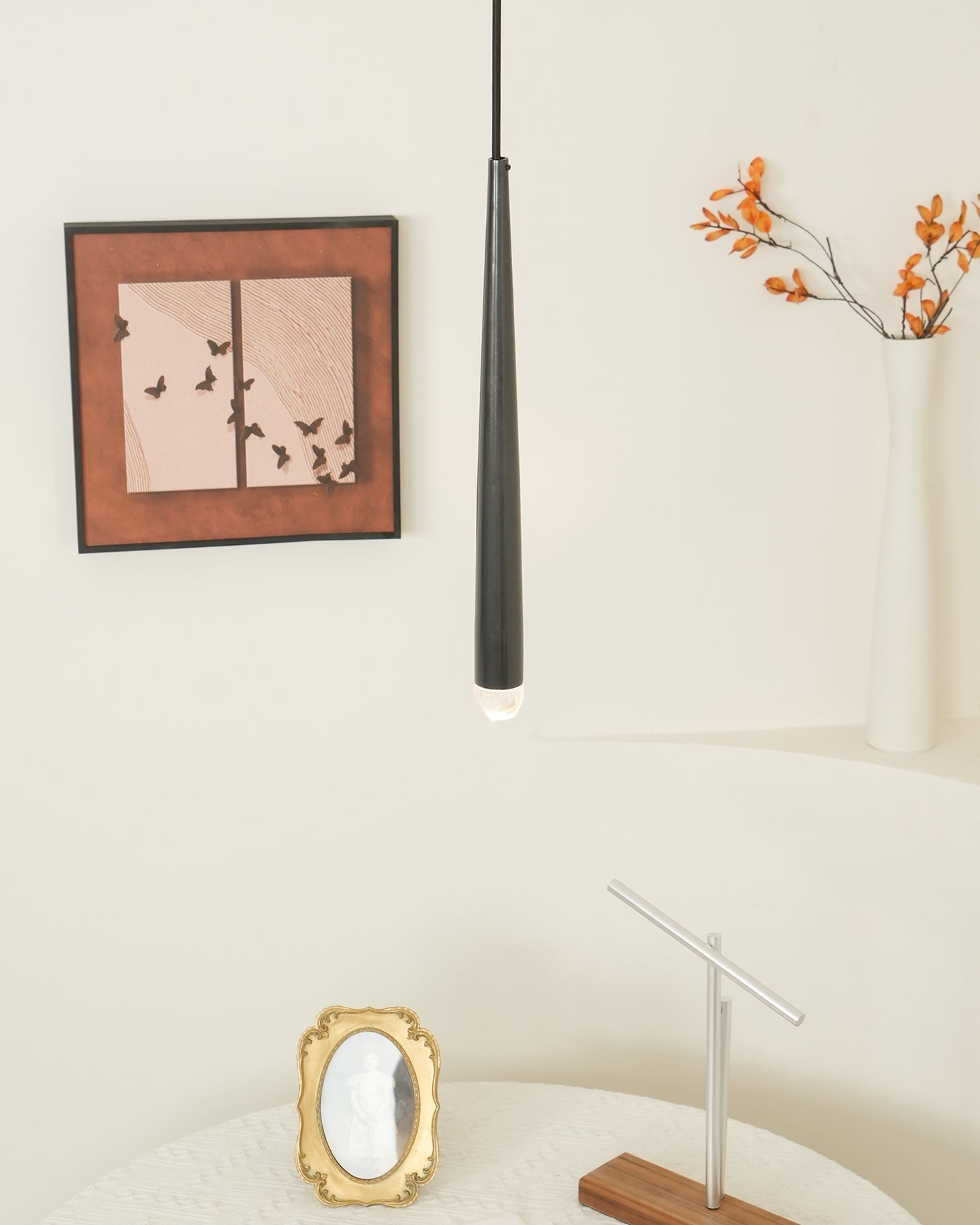 Chandelier Crystal Shade Brass Blackened Silver Luxe Staircase - Letslighting