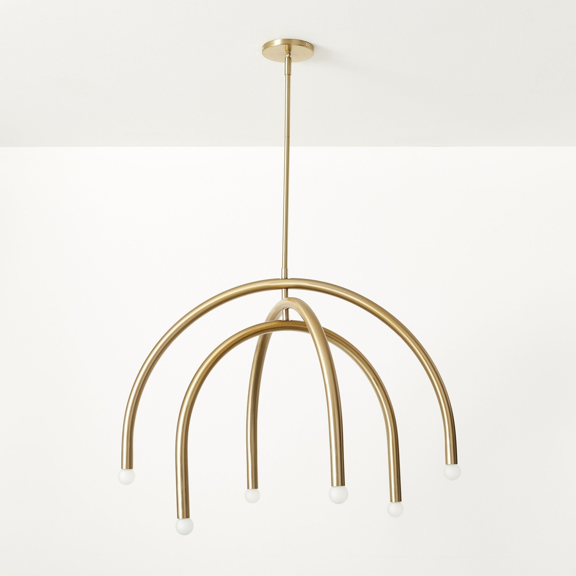 Hadden Minimalistischer Industrieller Messing-Kronleuchter-Letslighting