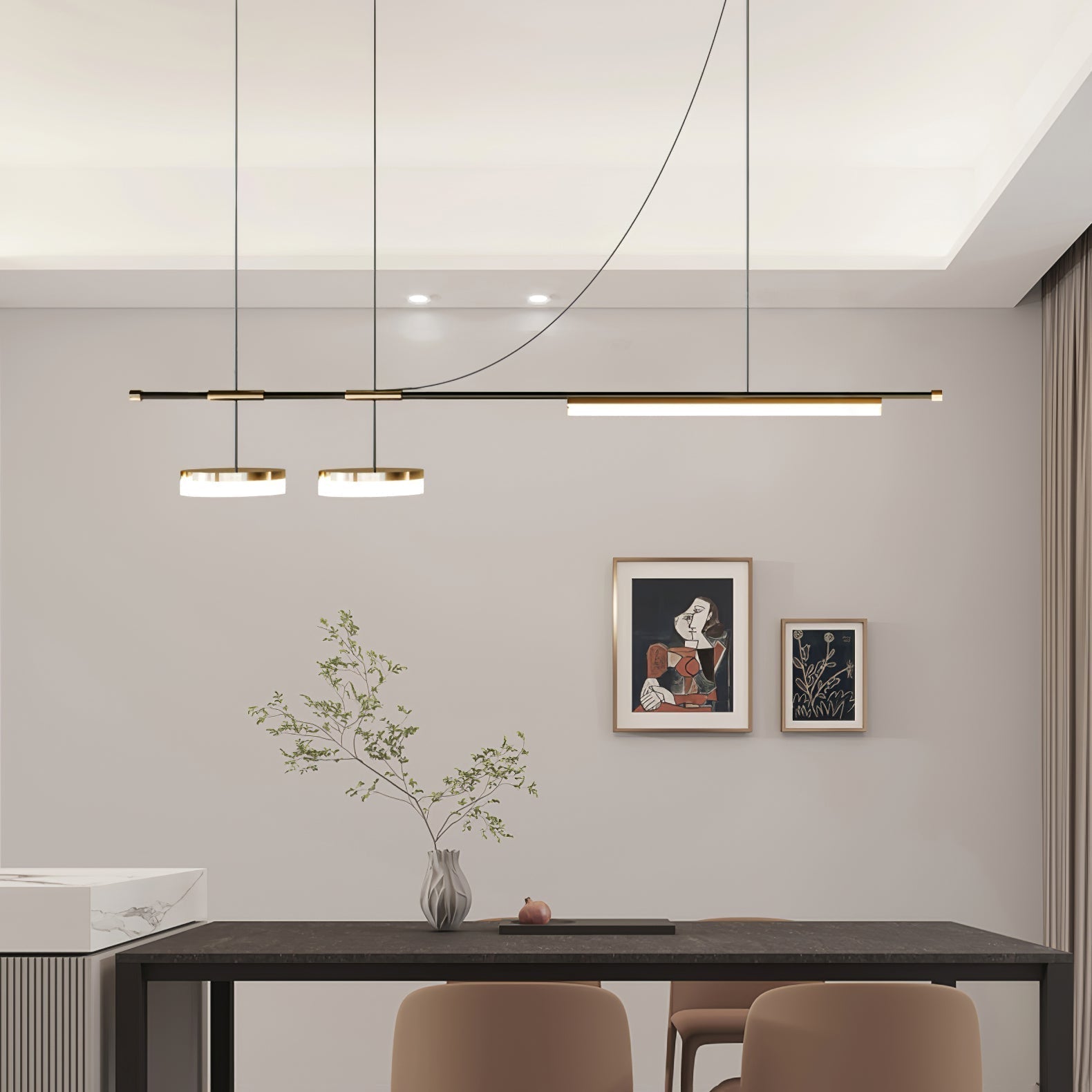 Arc Horizon Island Pendant Light - Blowlighting