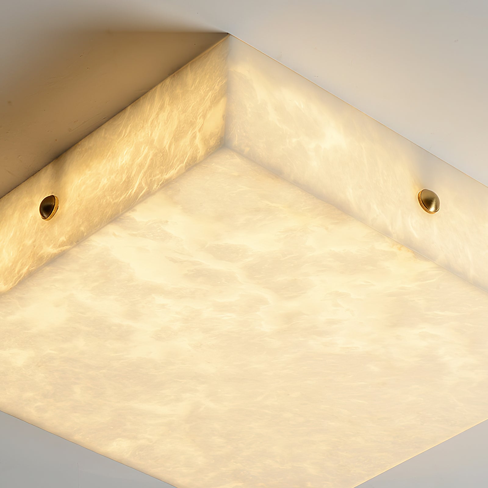 Rauduvys Modern Minimalist Alabaster Flushmount Ceiling Light - Letslighting