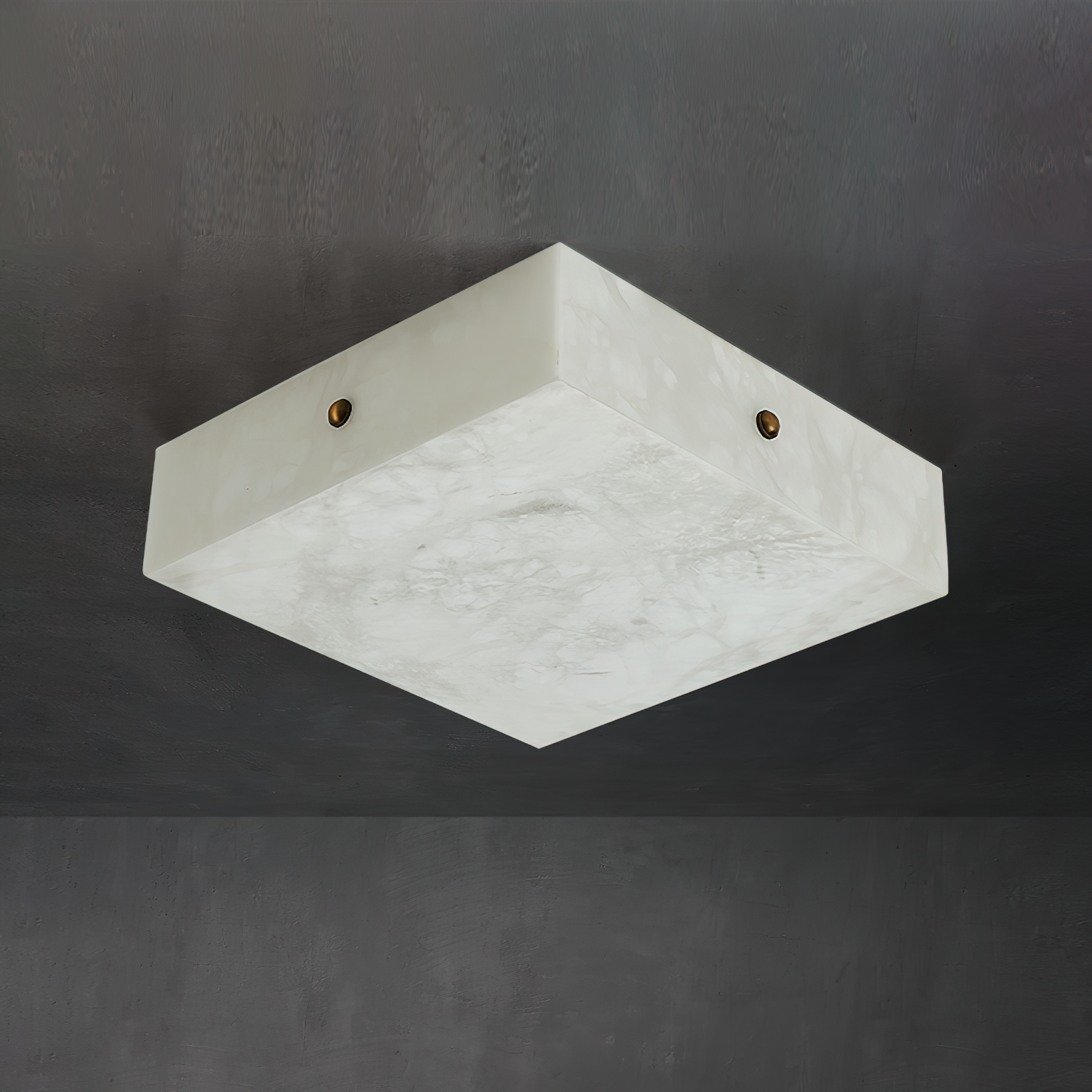 Rauduvys Modern Minimalist Alabaster Flushmount Ceiling Light - Letslighting