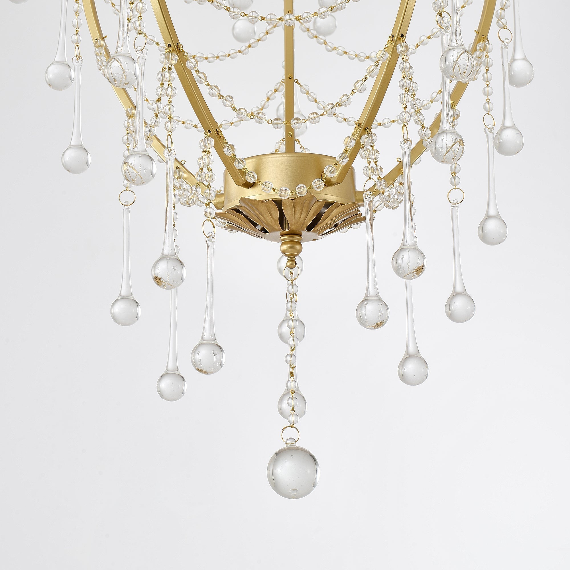 Qvistuvyo Luxus-Glas-Kronleuchter-Letslighting