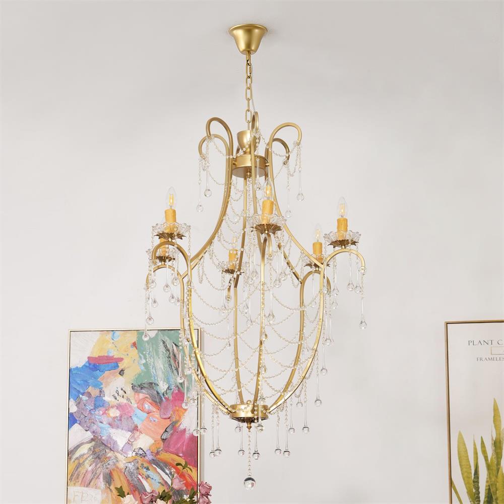 Qvistuvyo Luxus-Glas-Kronleuchter-Letslighting