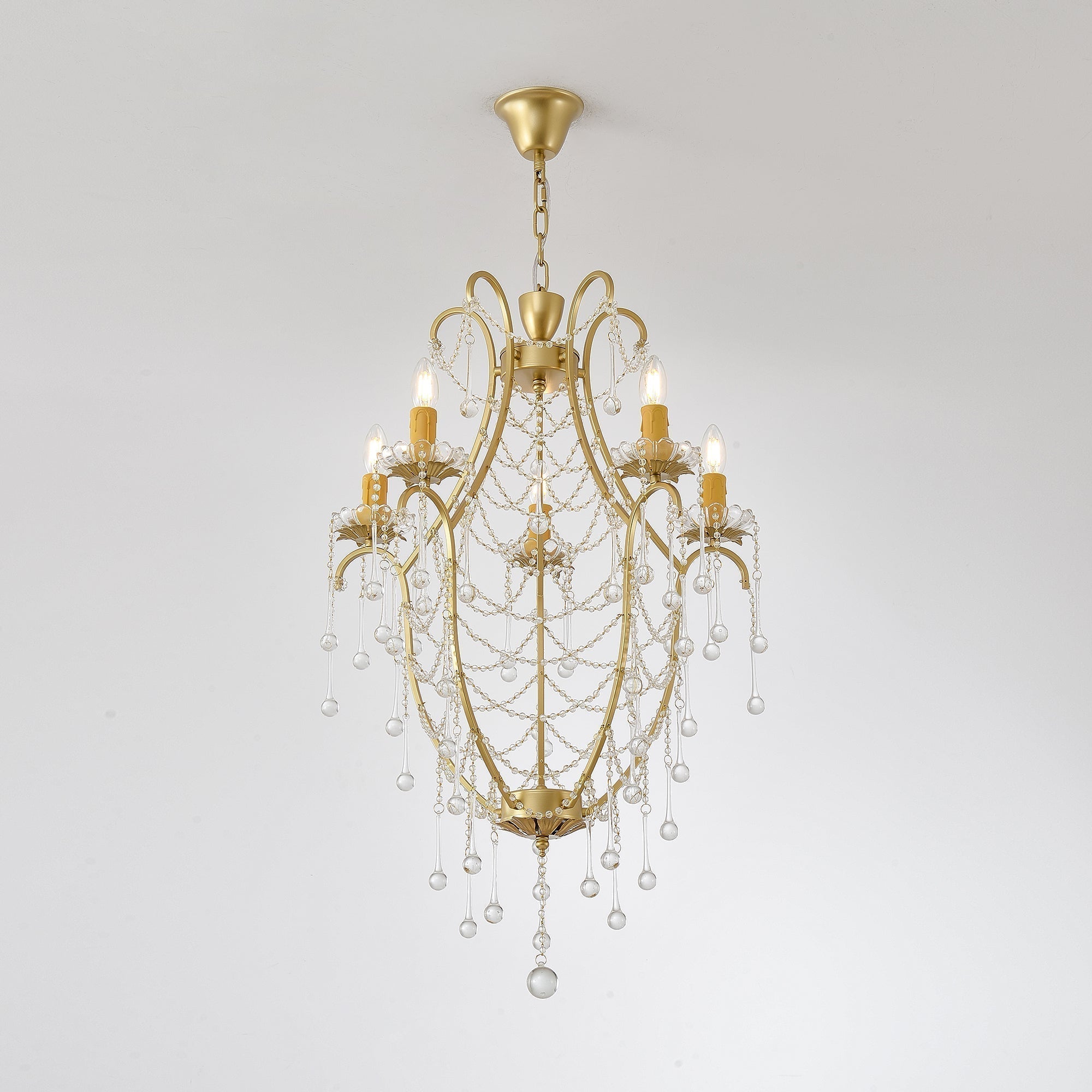 Qvistuvyo Luxus-Glas-Kronleuchter-Letslighting