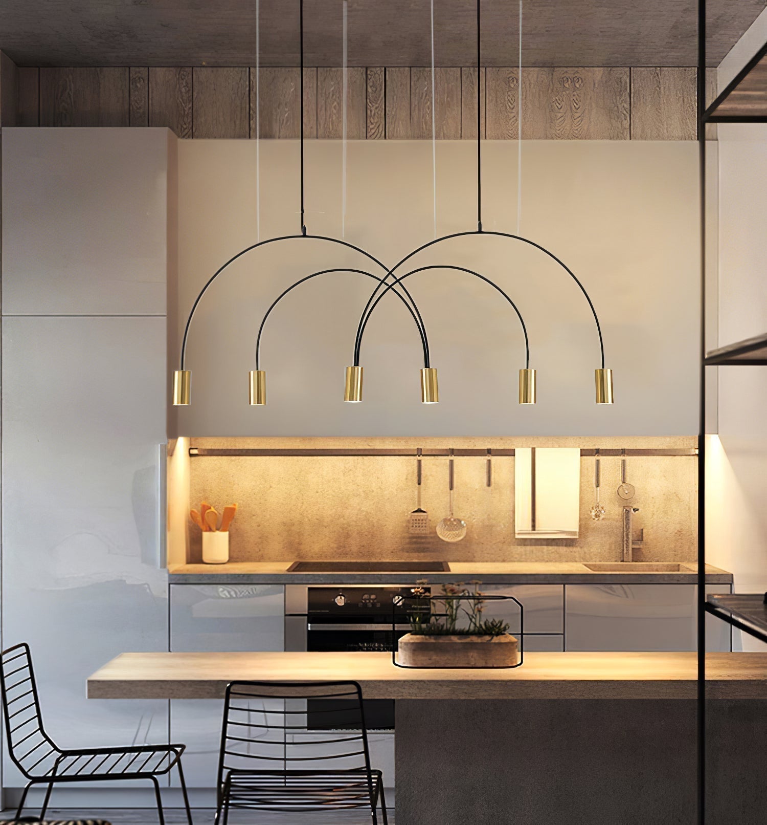 Solara Pendelleuchte Überlappender Zylinder Minimalistisch Esszimmer-Letslighting