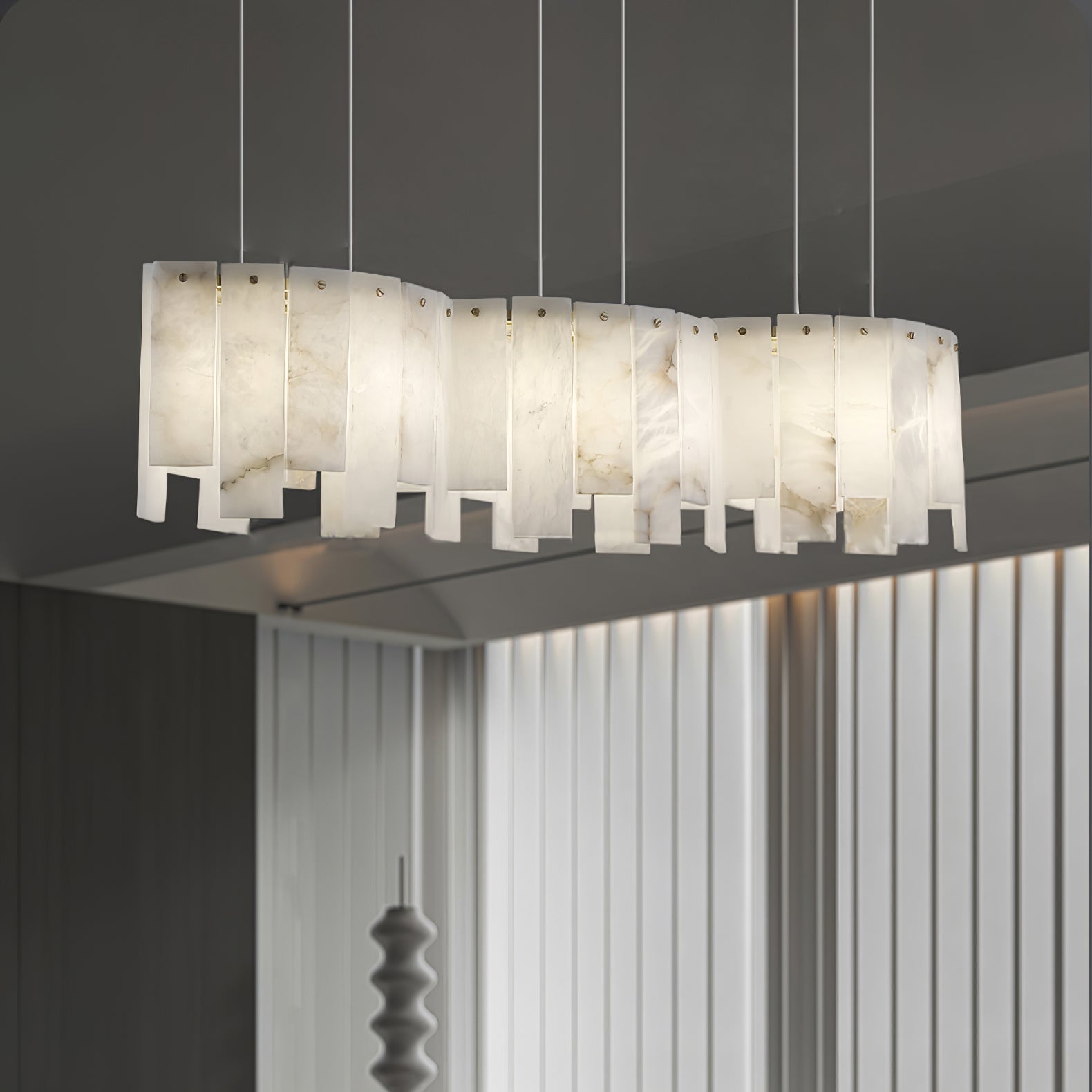 Cavelan Cluster Alabaster Pendant Light - Neutralighting