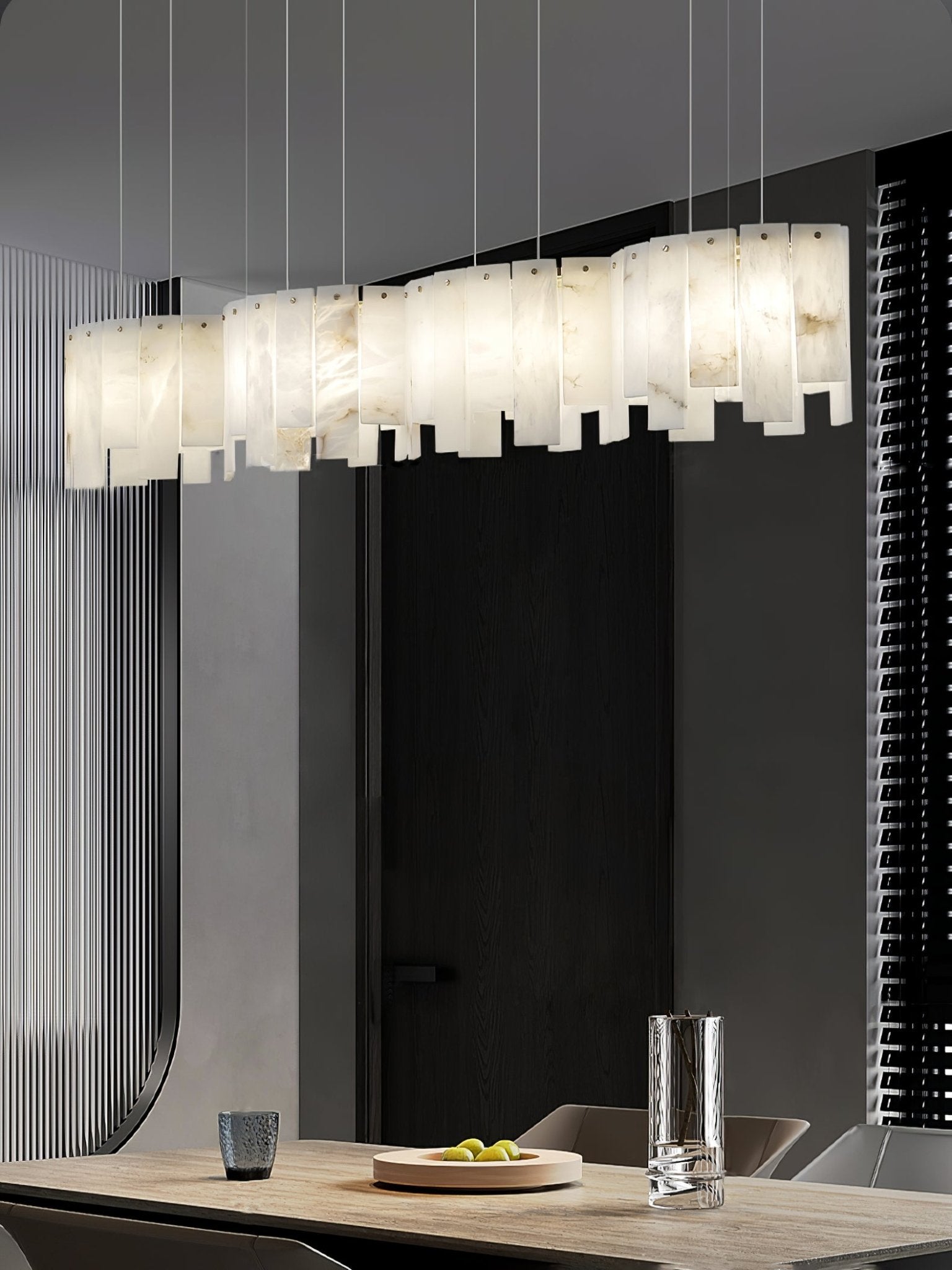 Cavelan Cluster Alabaster Pendant Light - Neutralighting