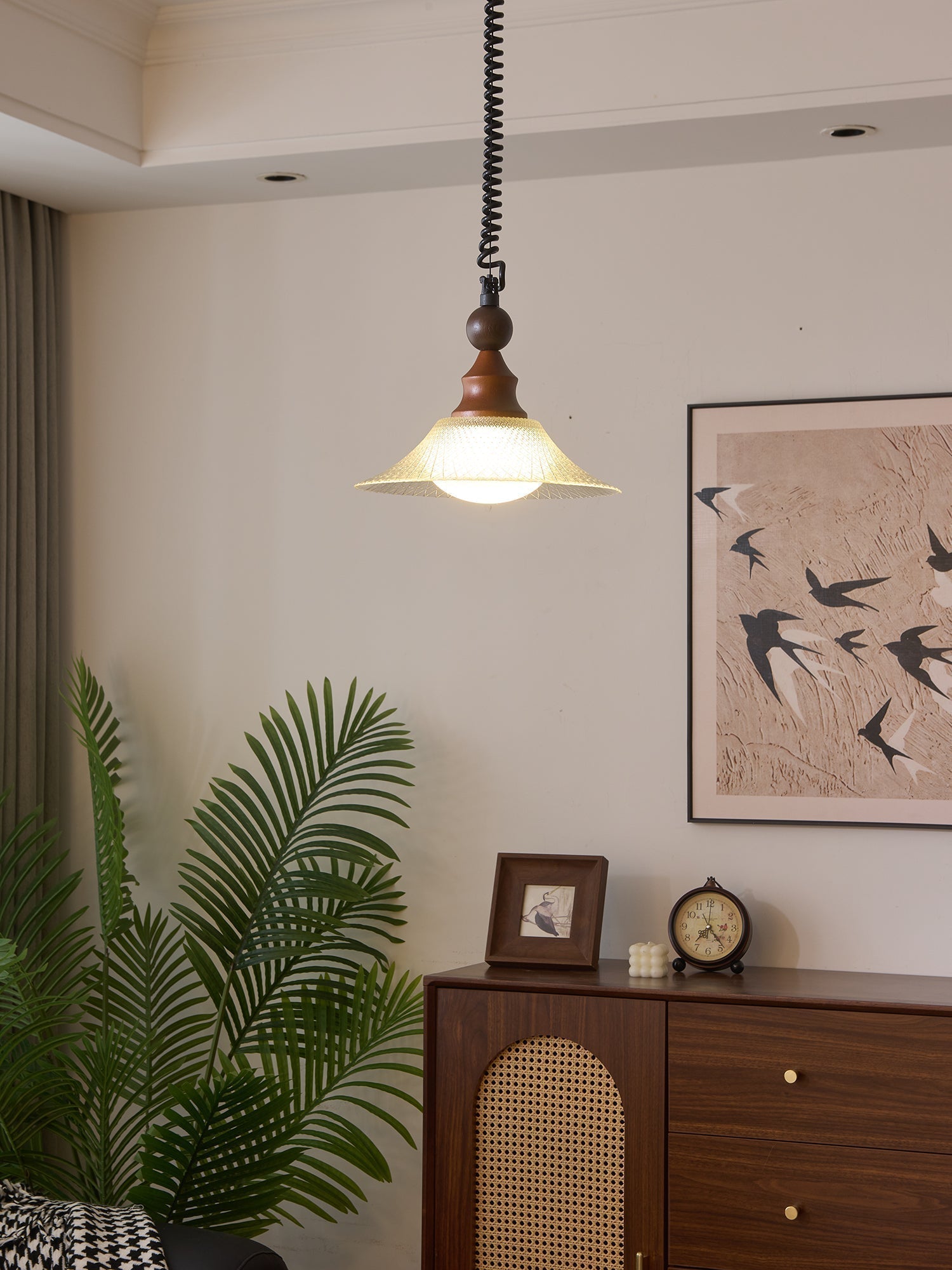 Syraeeth Premium nordische Kunst Holz Pendelleuchte-Letslighting