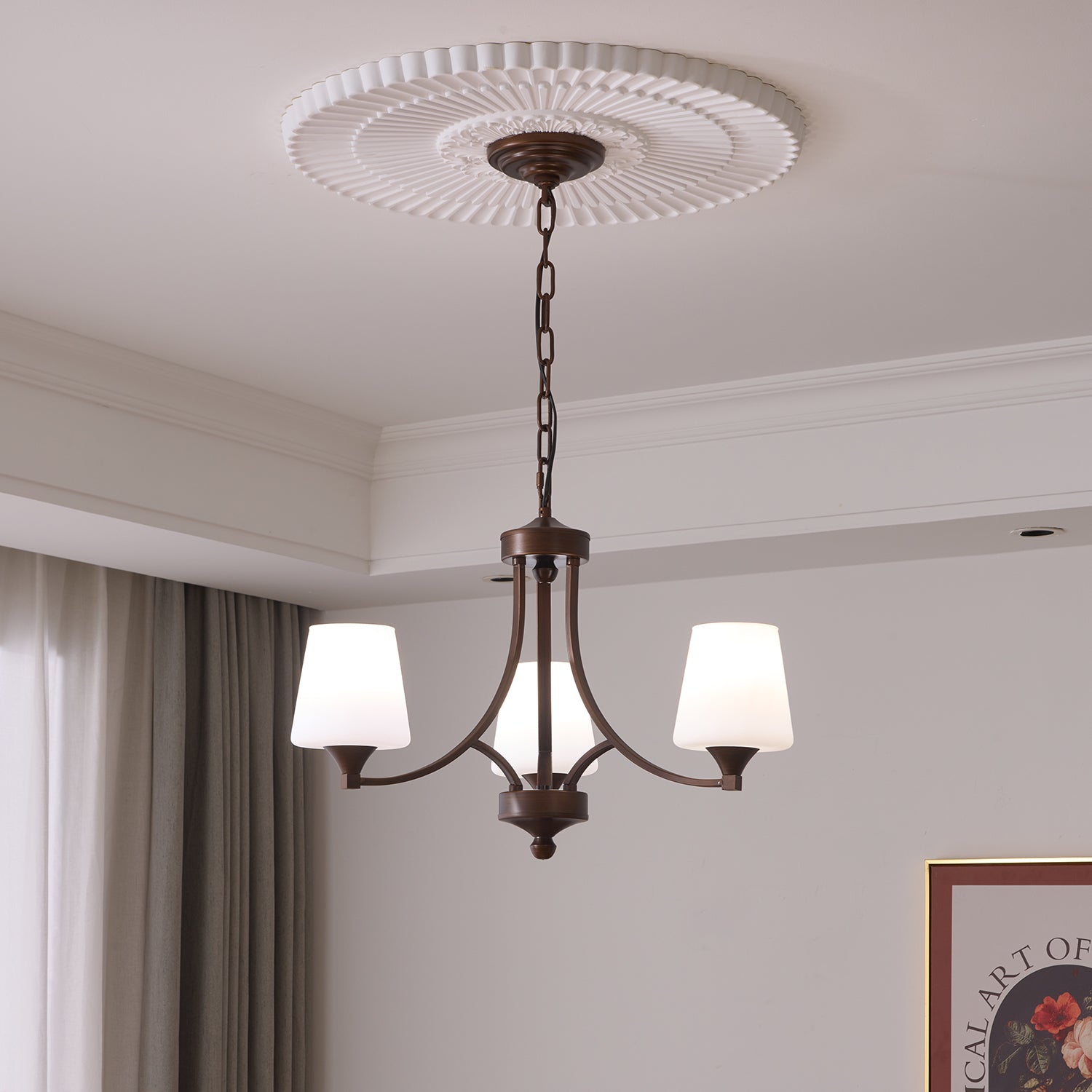 Ardena Eleganz Vintage Klassischer Glas-Kronleuchter-Letslighting